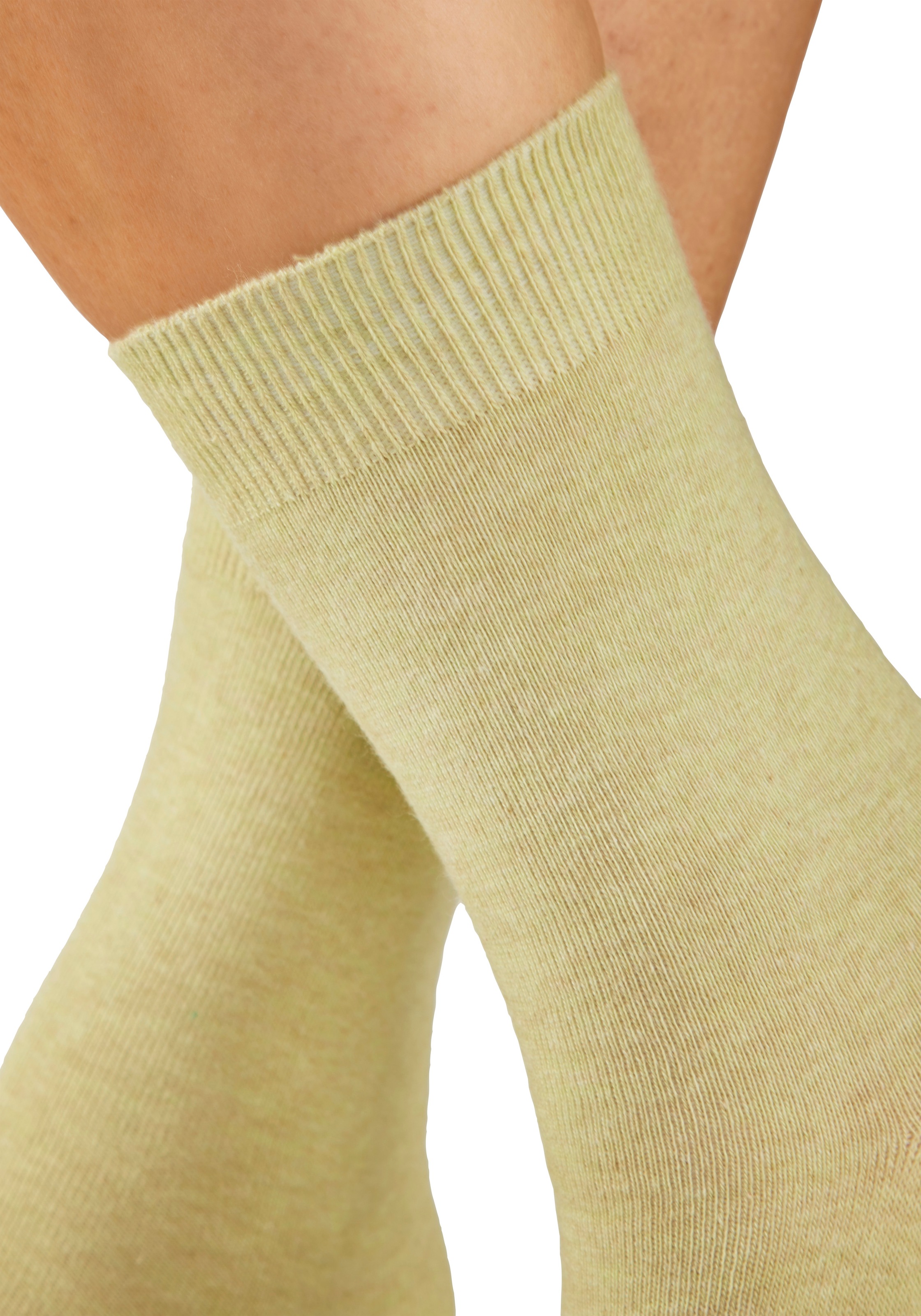 H.I.S Chaussettes basiques »Damensocken, frische melierte Farben; casual« Paquet, 20 Couple tlg. Chaussettes de tous les jours en gros paquet
