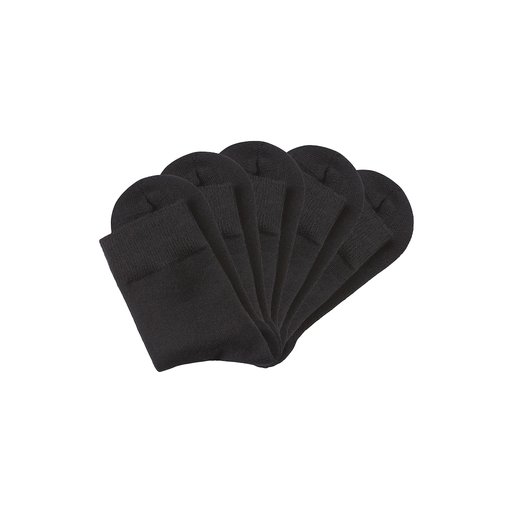 H.I.S Basicsocken, (Packung, 5 Paar), mit besonders weichem Bündchen