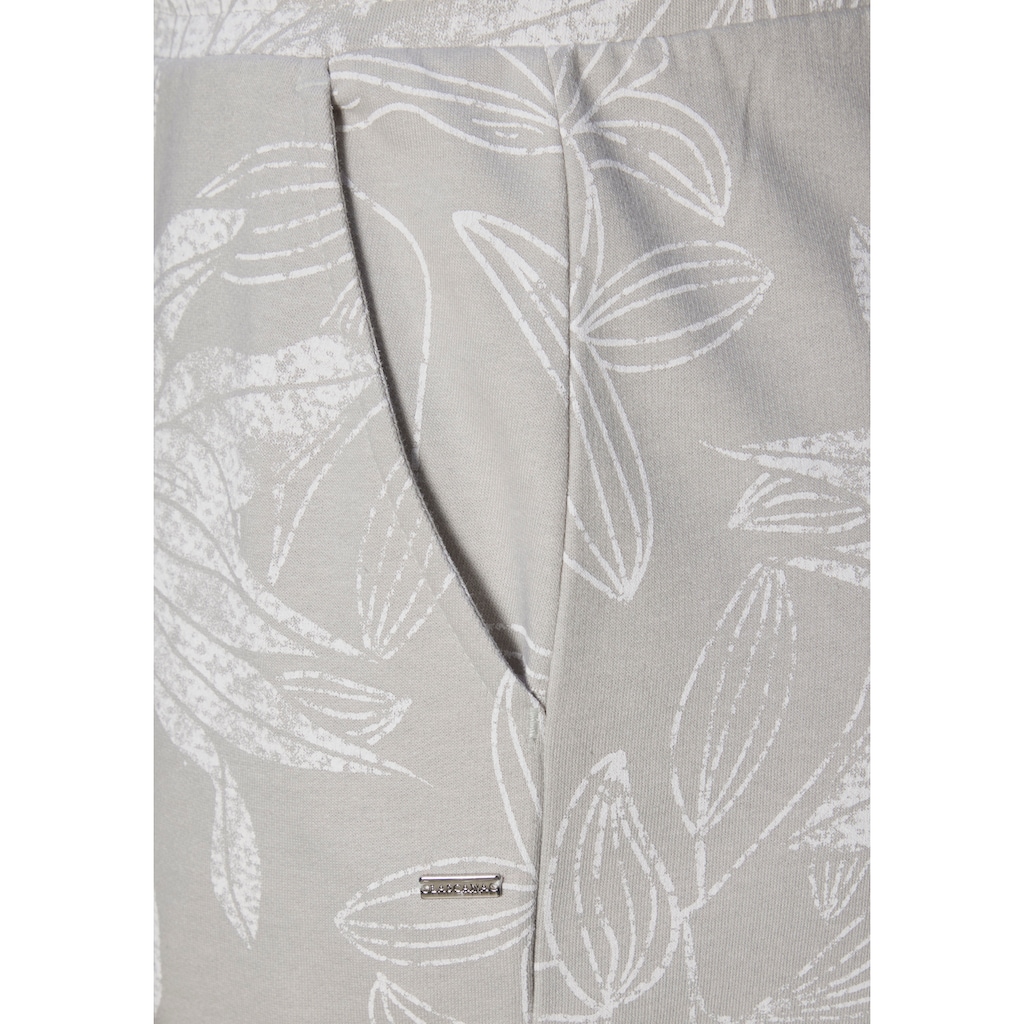 LASCANA Loungehose, mit floralem Alloverdruck, Loungeanzug