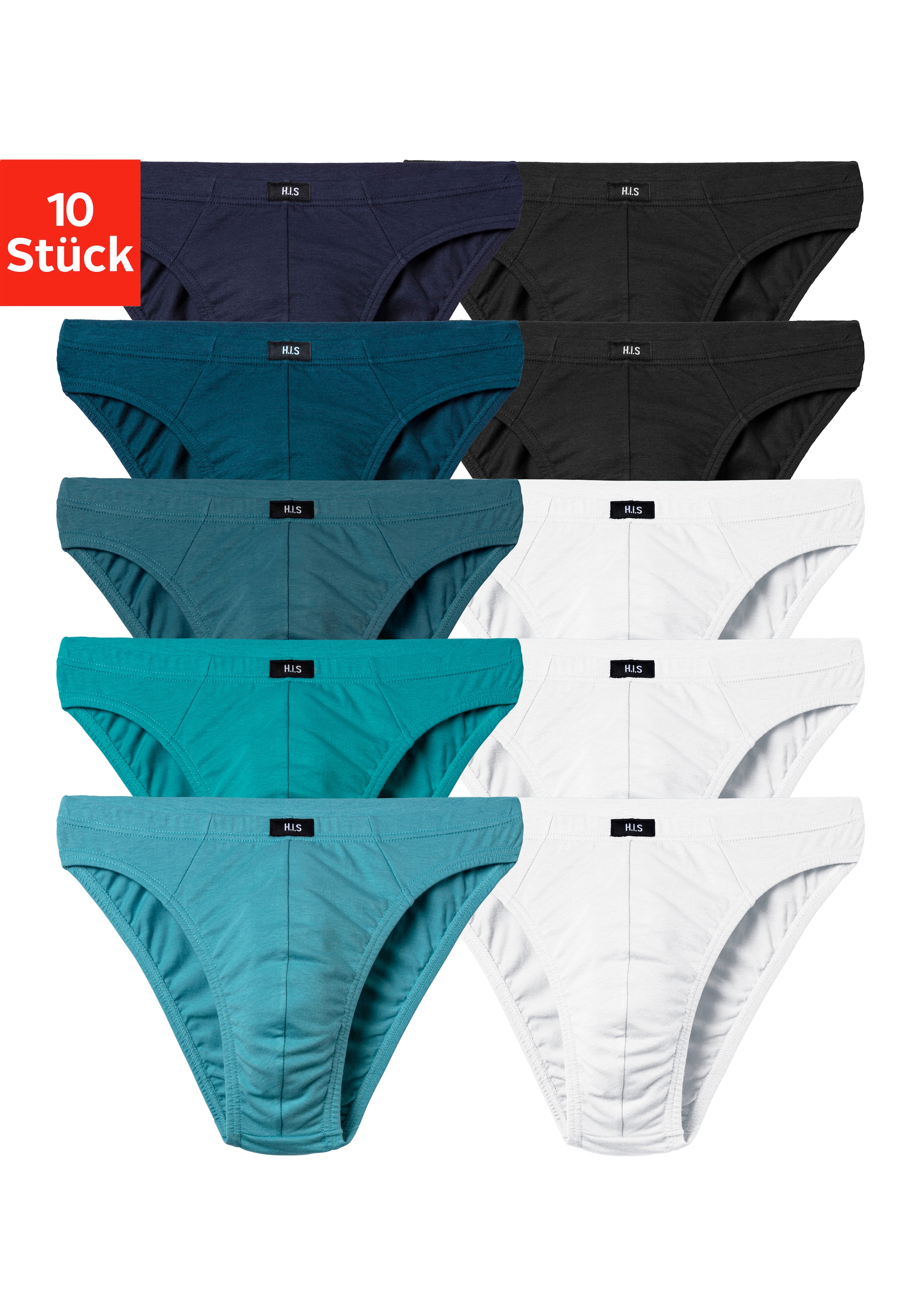 H.I.S Slip »Herren Minislip« Packung, 10 Stk. in Baumwoll-Mix