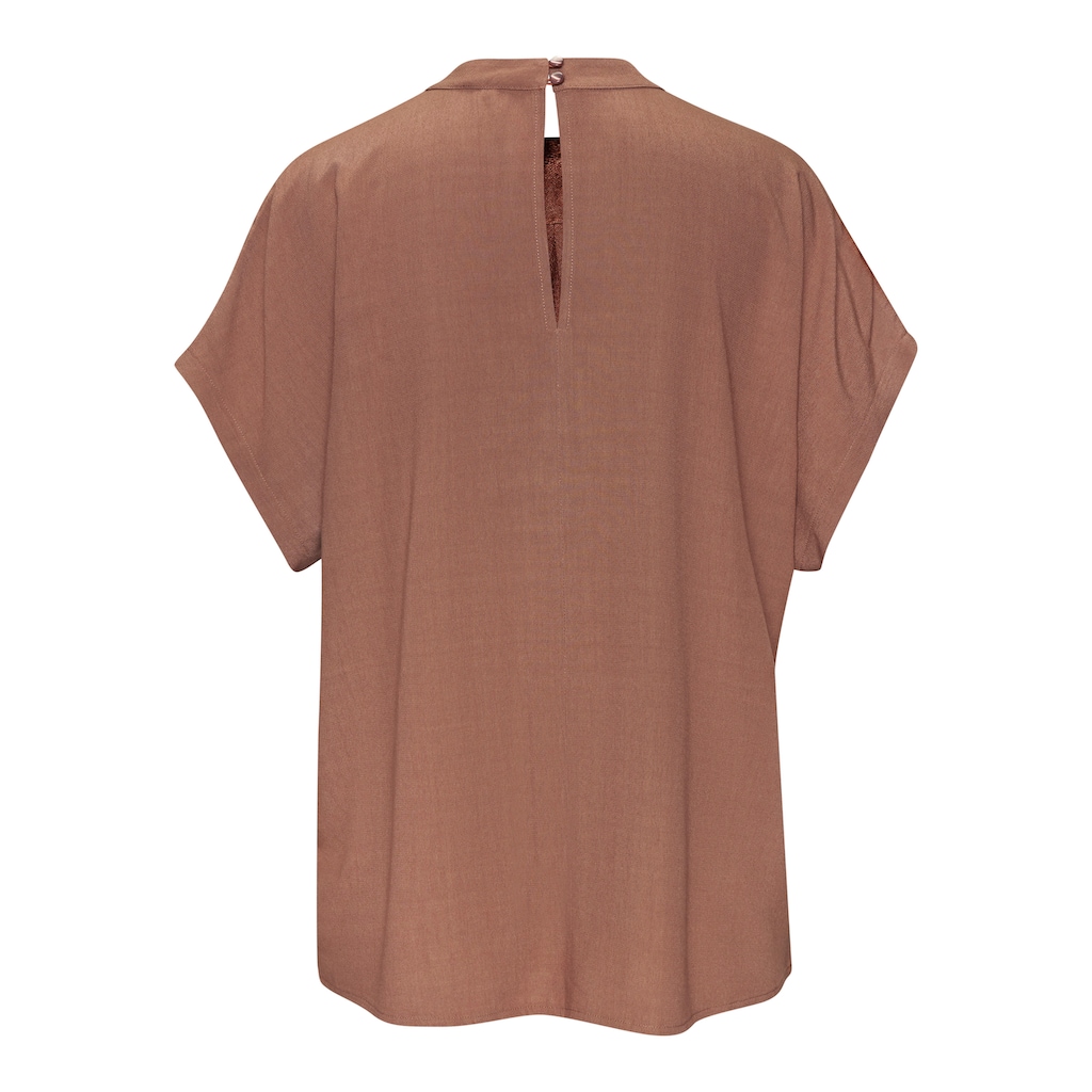 LASCANA Kurzarmbluse, in lockerer Passform, Damenbluse, sportlich elegant