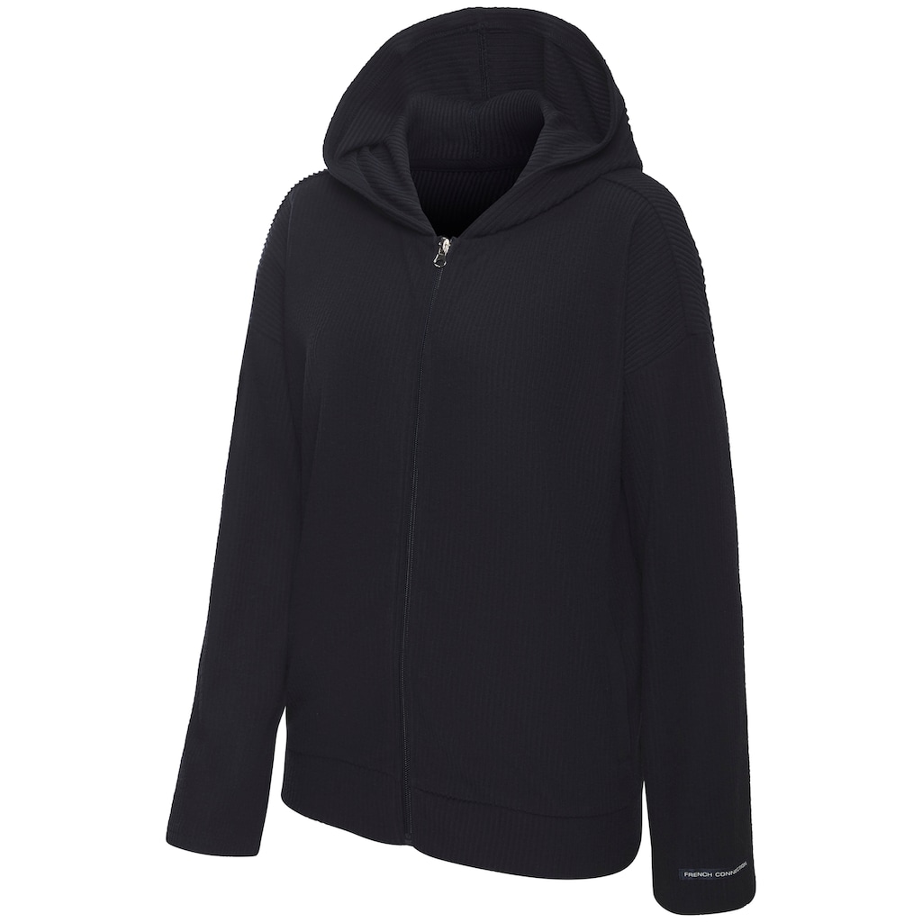 French Connection Sweatjacke, weiche Rippstruktur, Loungewear