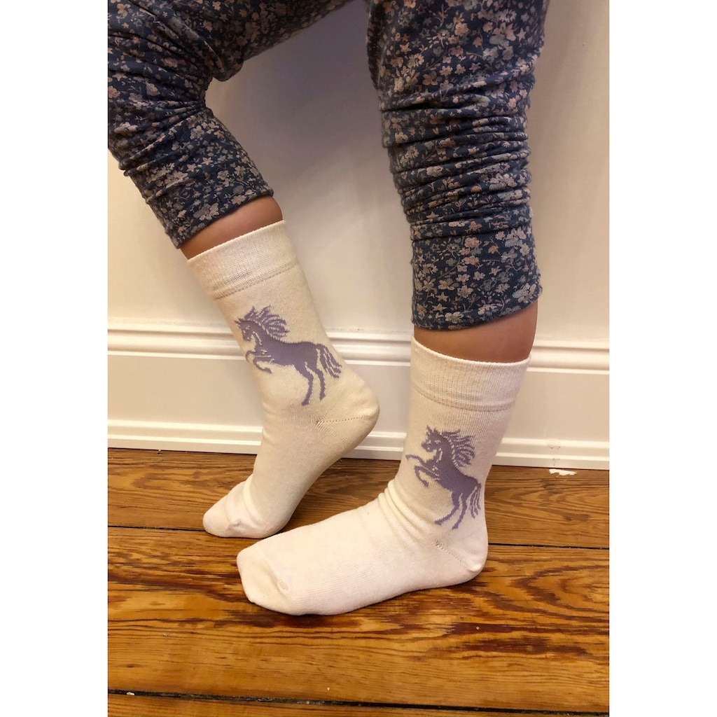H.I.S Socken, (Packung, 5 Paar), mit Pferdemotiven
