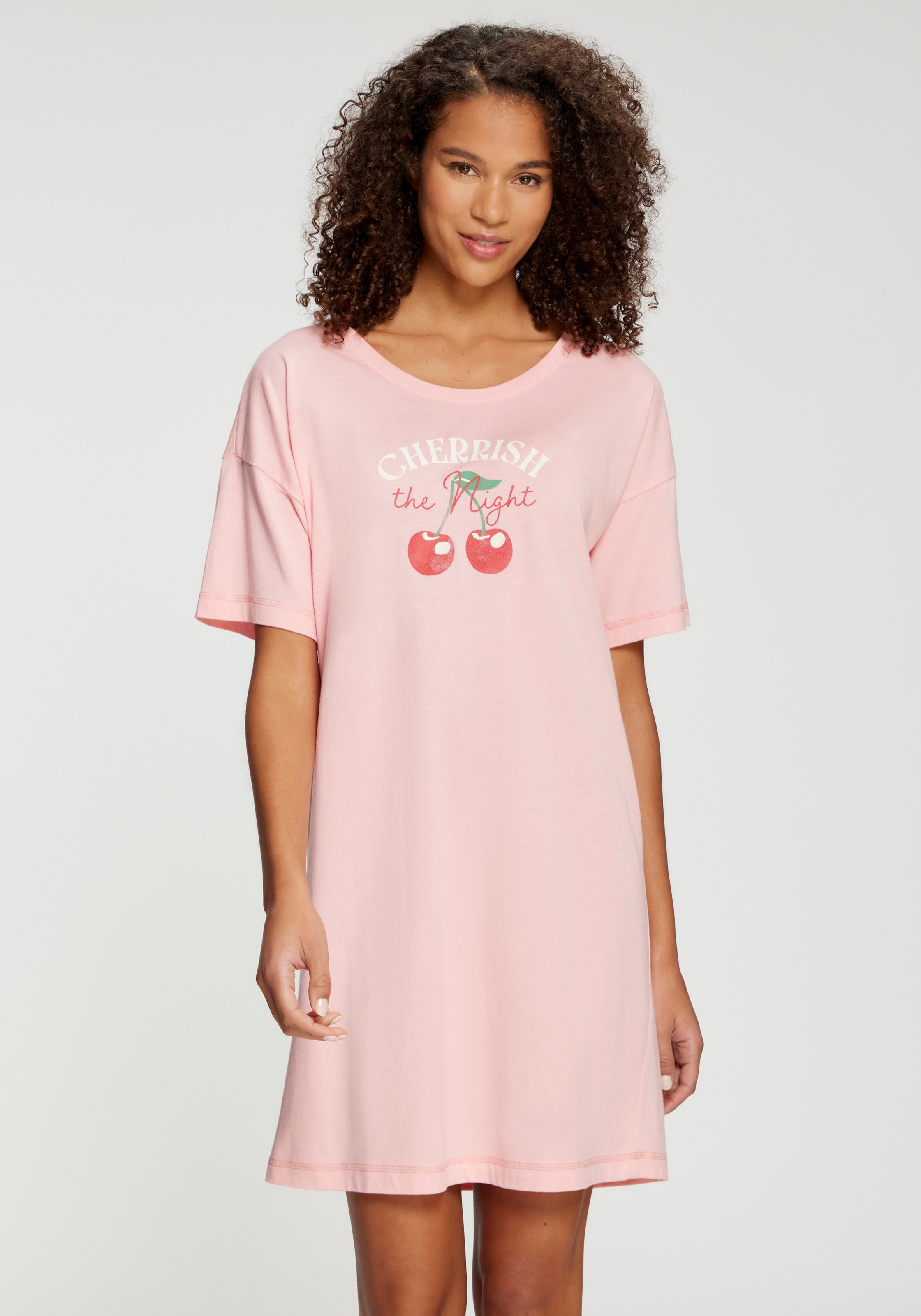 Vivance Dreams by Lascana Chemise de nuit avec joli imprimé fruits