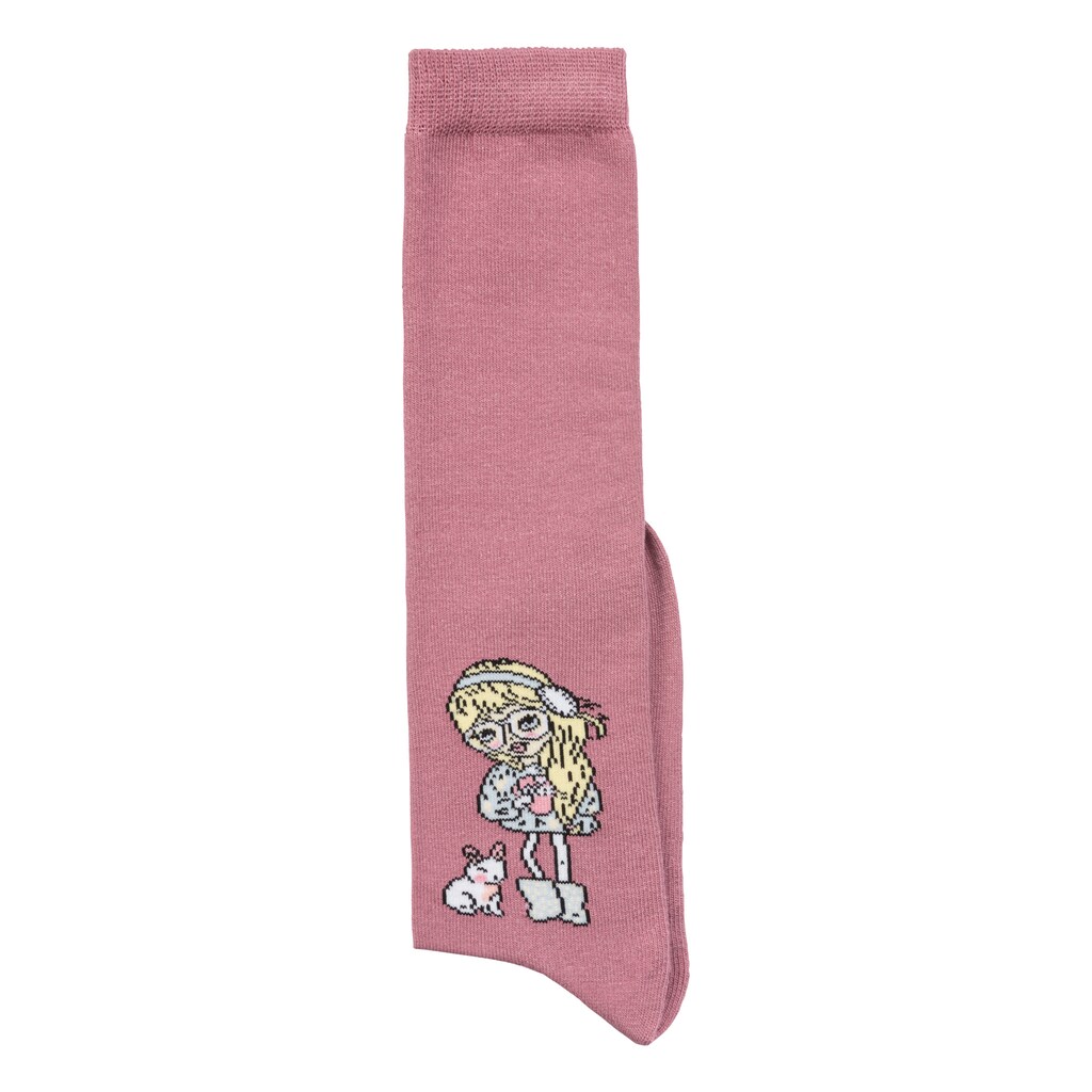 H.I.S Kniestrümpfe, (Packung, 5 Paar), mit eingestricktem Motiv