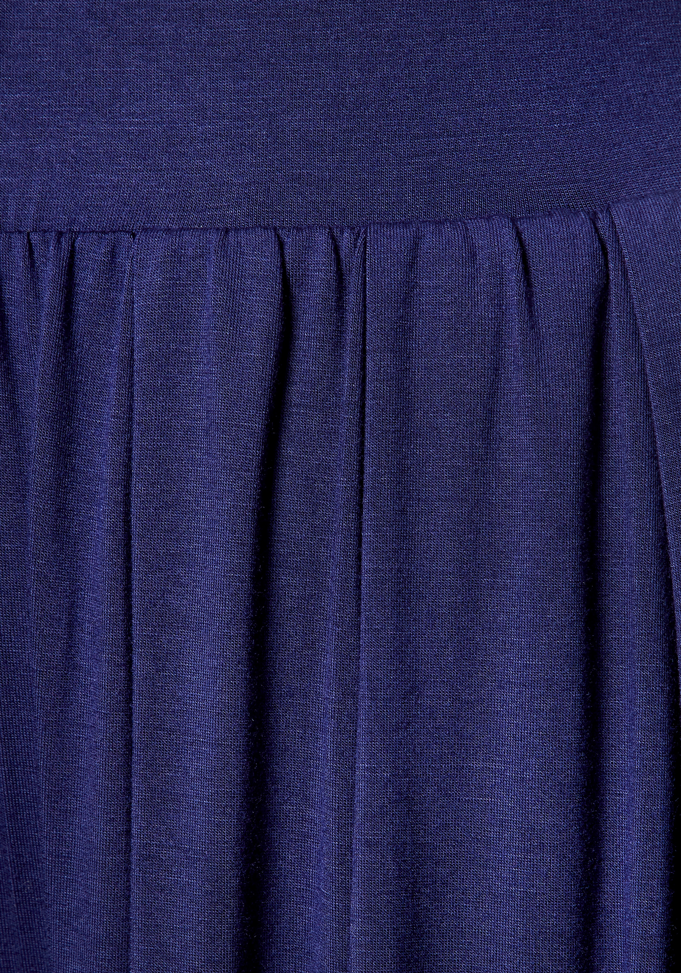 LASCANA Culotte »Sommerhose mit extra weitem Bein aus luftig-leichter Viskose«  bequeme Strandhose mit modischen Falten und Gummizug