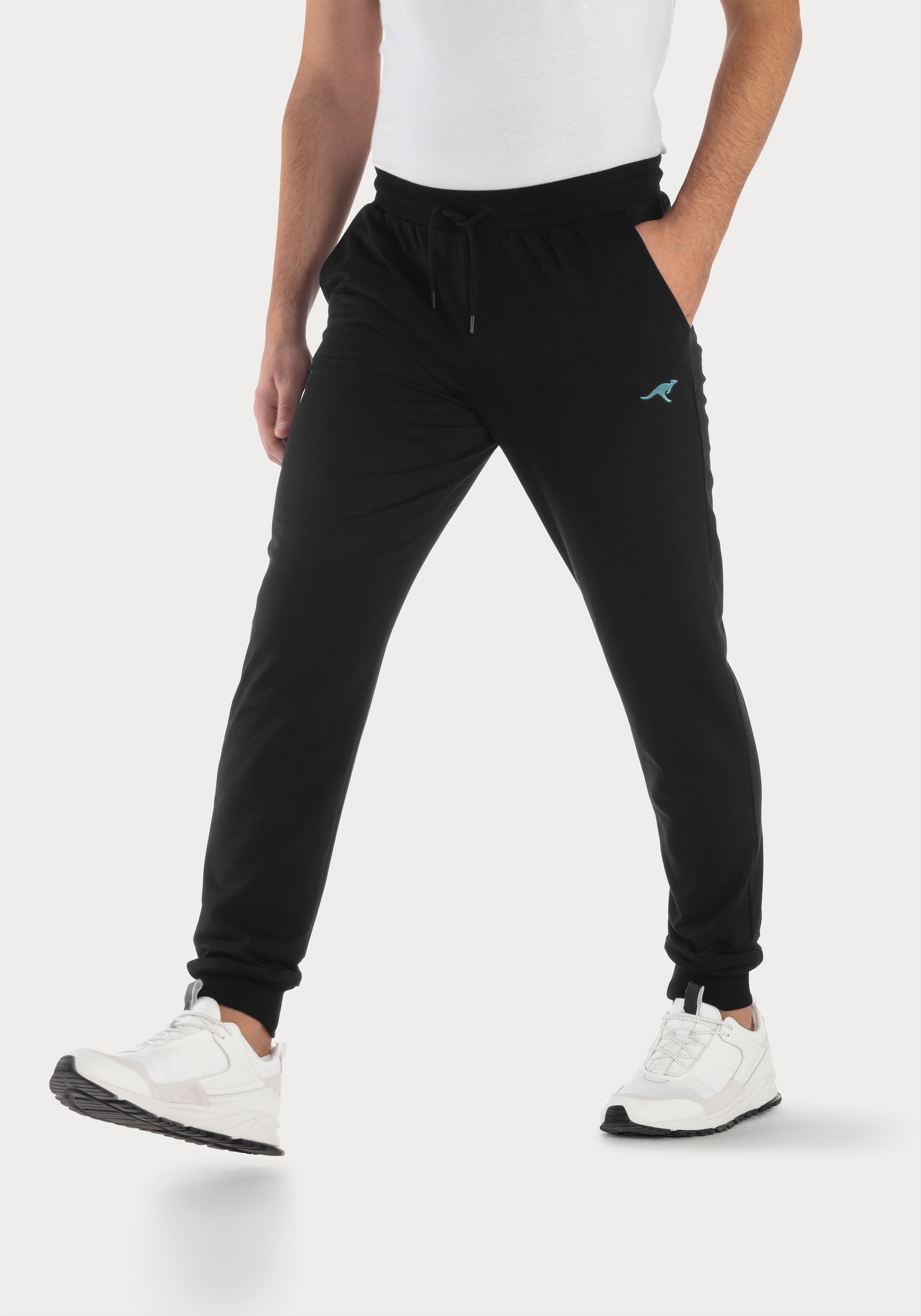 KangaROOS Sweathose Jogginghose mit kleiner Logostickerei