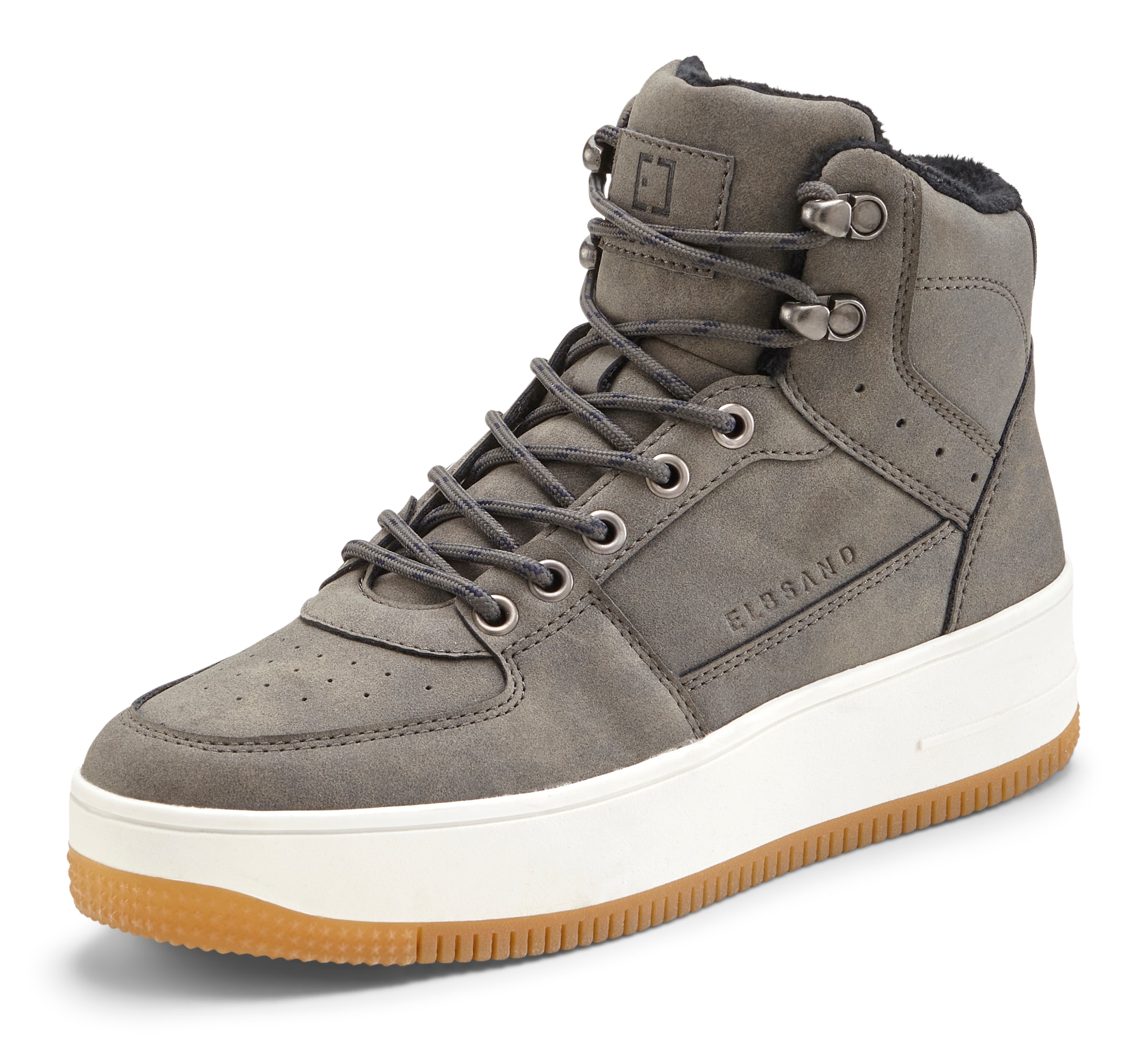 Elbsand Sneaker »Freizeitschuh, Halbschuh, High Top Sneaker, Turnschuh, Schnürschuh«  Schnürhalbschuh mit kuscheligem Warmfutter