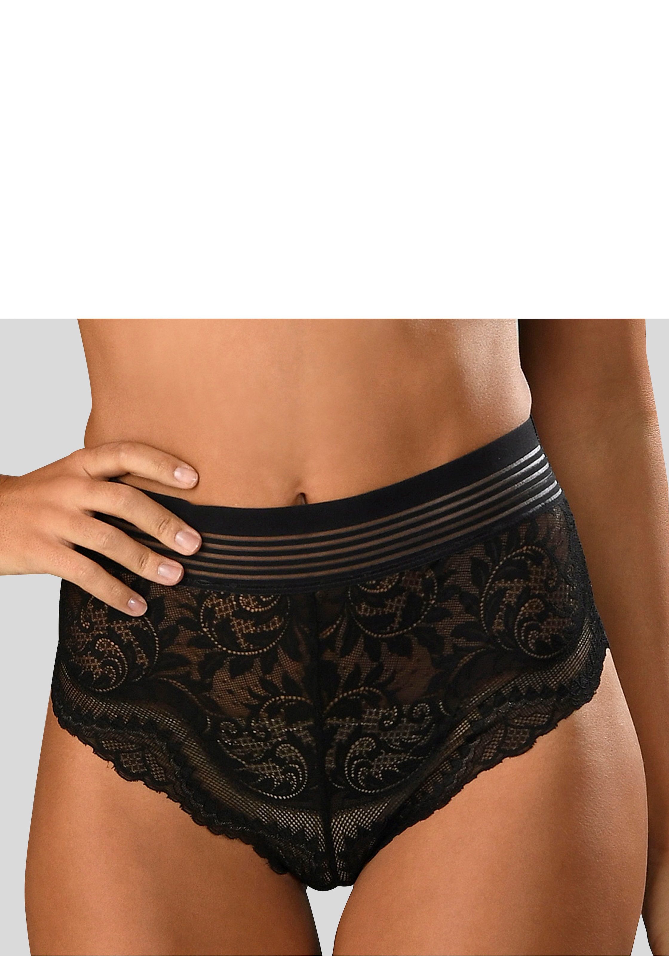 Petite fleur gold petite fleur goldfarben High-Waist-Slip, mit eleganter Spitz