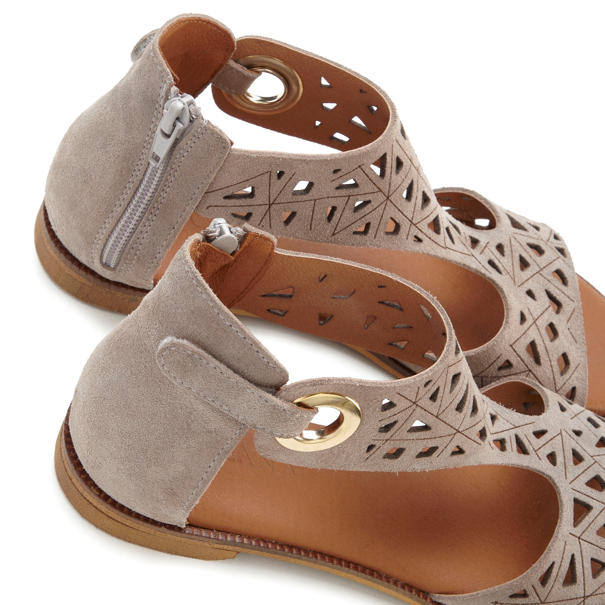LASCANA Sandale »Sommerschuh«, Sandalette, Sommerschuh aus hochwertigem Leder mit Cut-Outs