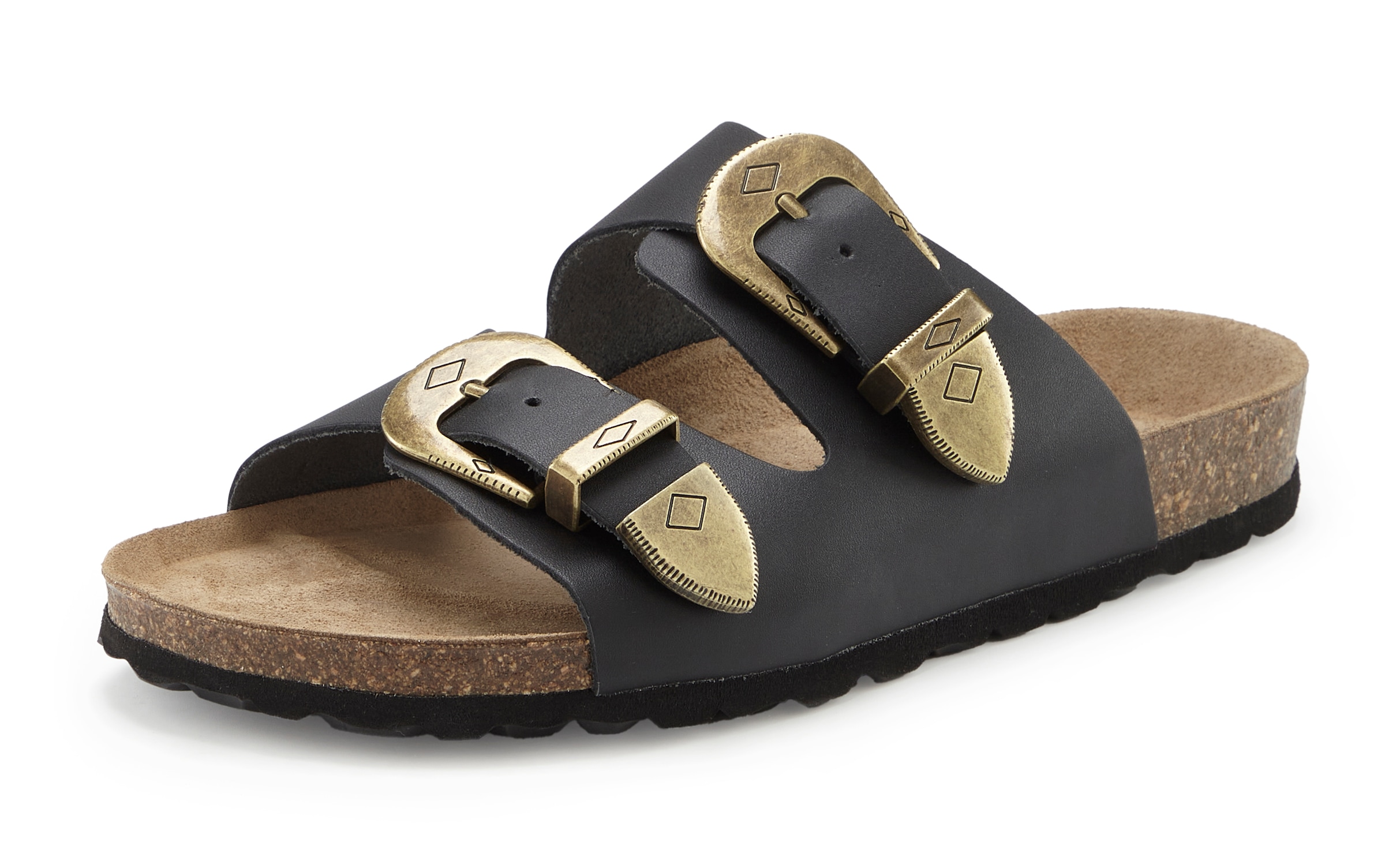 French Connection Pantolette »Mule, Sandale, offener Schuh, Sommerschuhe, Sandale, Lederpantolette«  NEU aus hochwertigem Leder mit weichem Korkfussbett