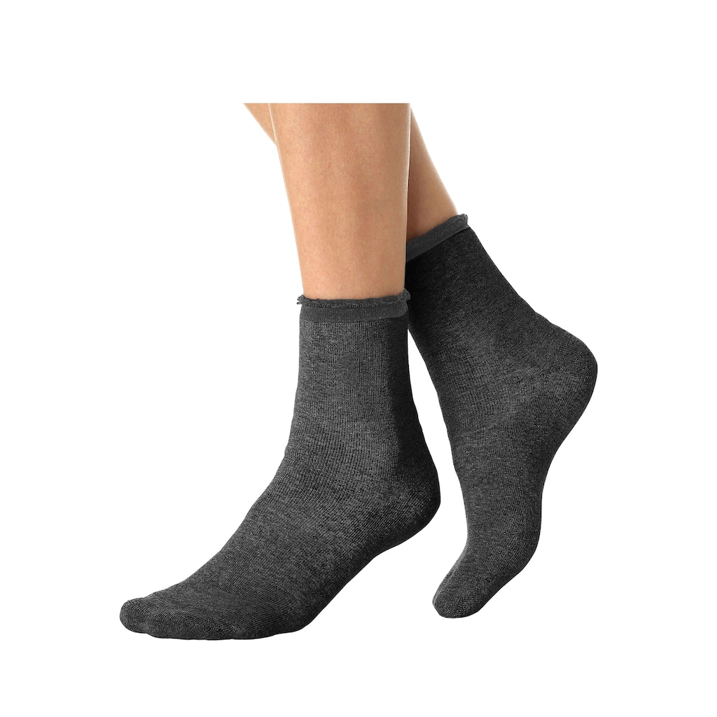 Lavana Kuschelsocken, (Packung, 4 Paar), mit Innenfrottee