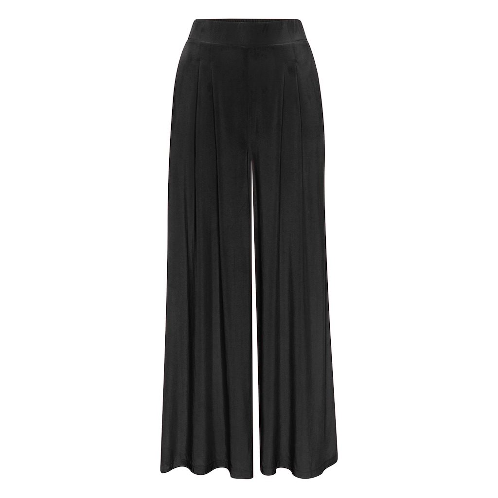 Buffalo Palazzohose, mit Seitennahttaschen, leichte Sommerhose, Wide-Leg