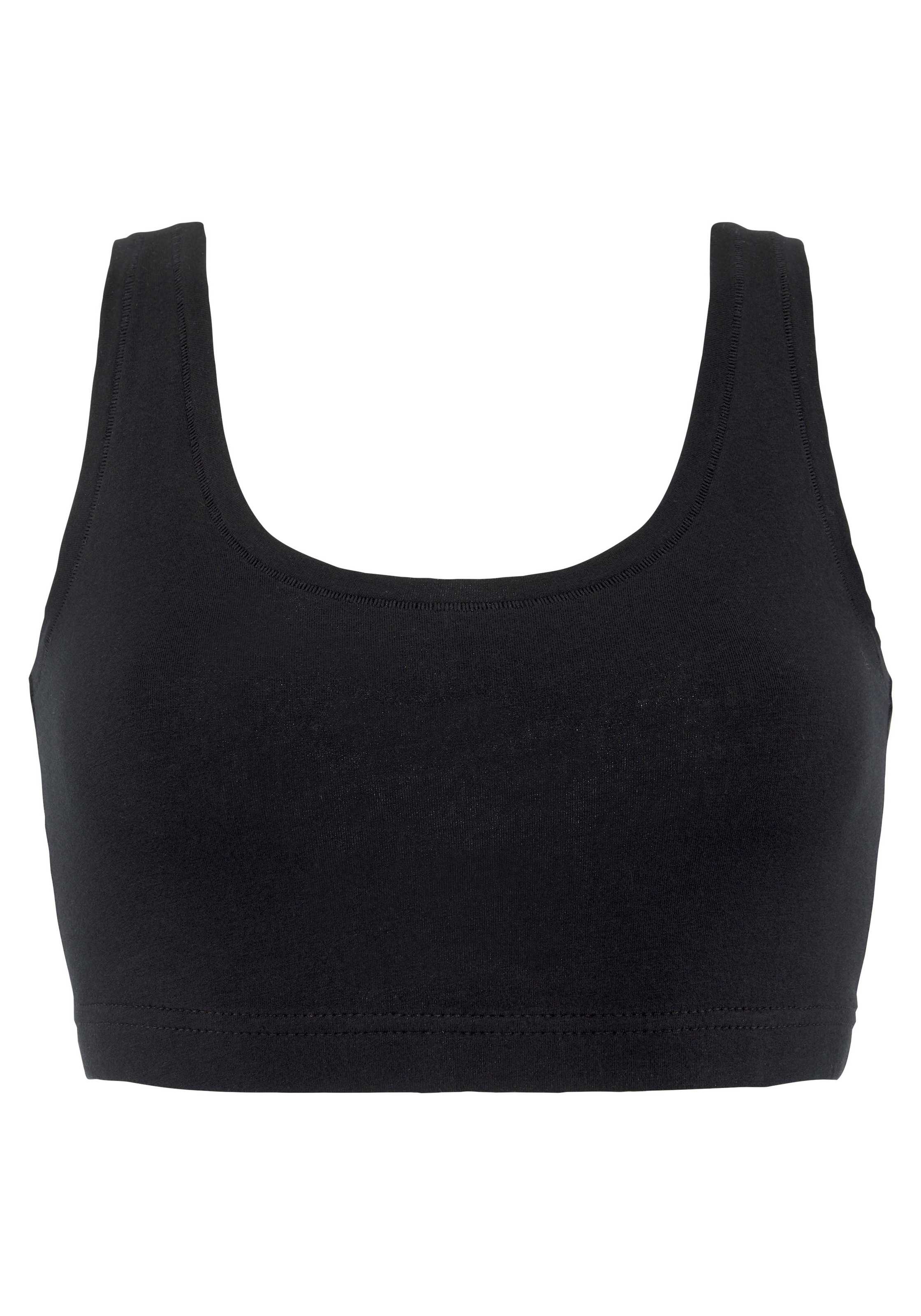 LASCANA Bustier Packung, 2 Stk. "Perfect Basics" aus elastischer Baumwolle