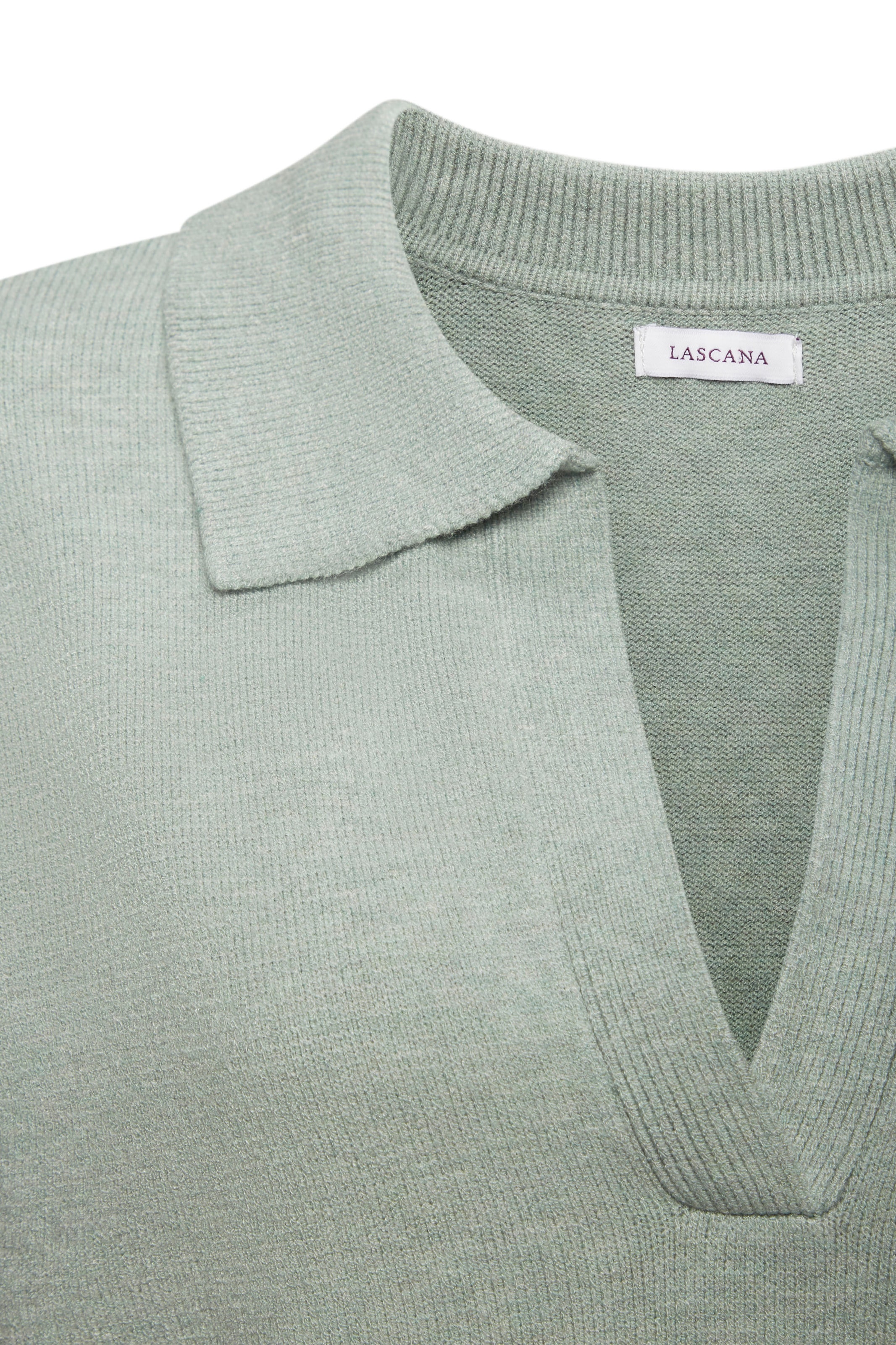 LASCANA Poloshirt aus hochwertigem Strick, Loungewear