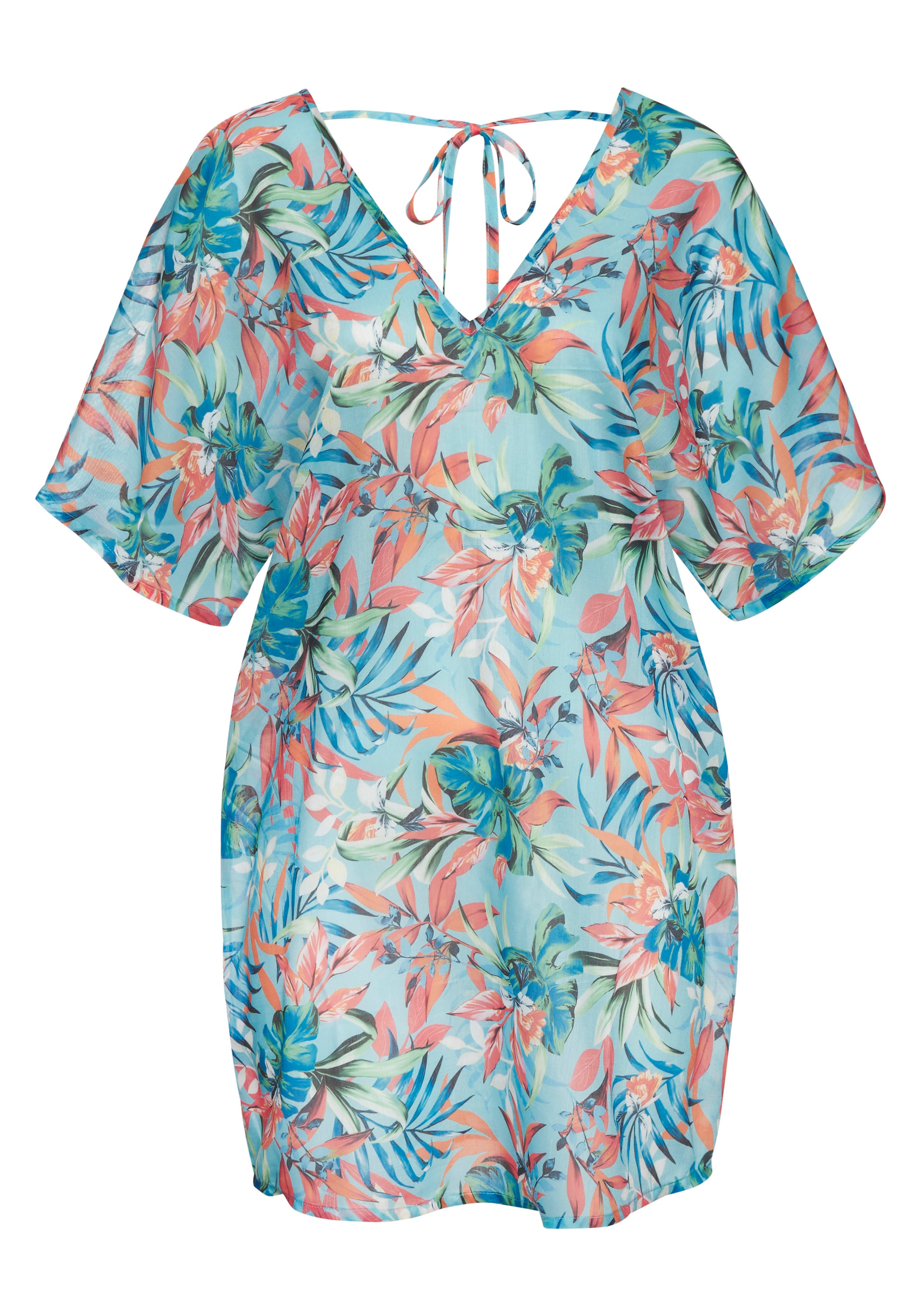Venice Beach Chiffontunika, mit Alloverdruck, leichte Strandtunika