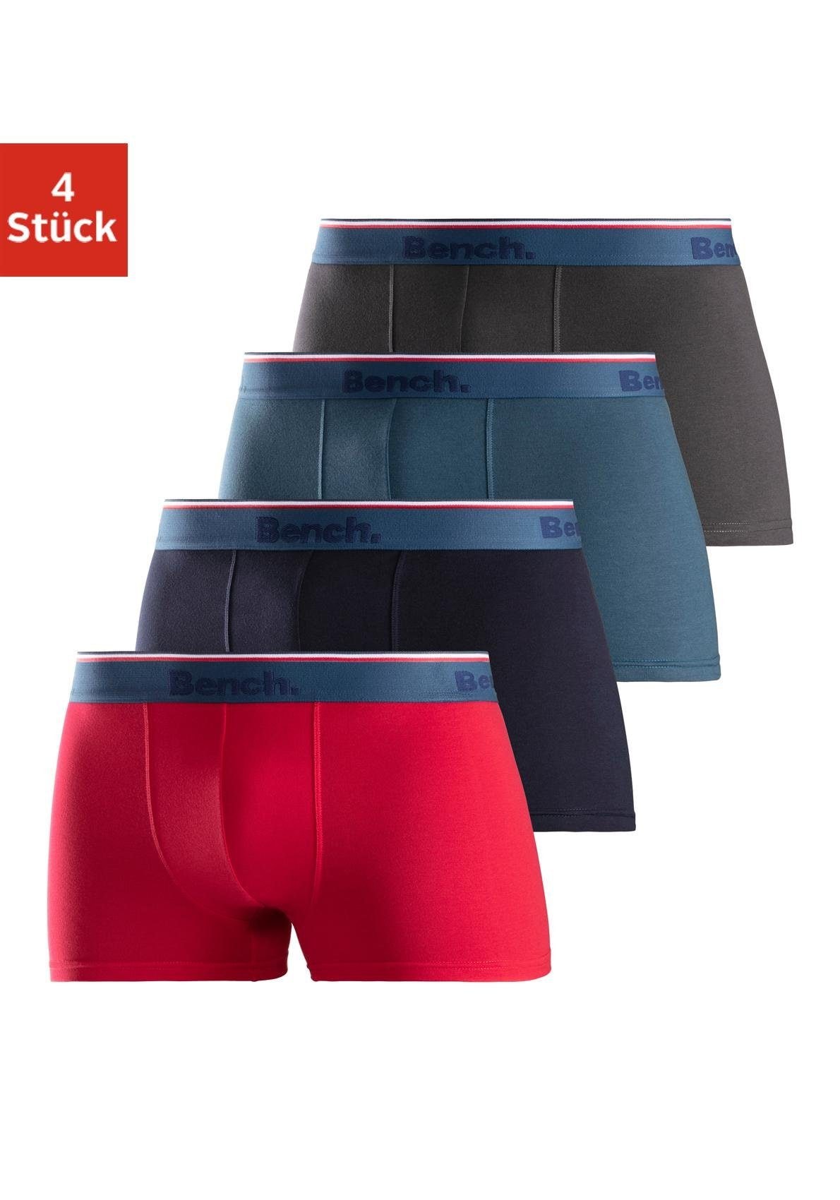 Bench. Boxer »Boxershorts für Herren« Packung, 4 Stk. Unterhosen aus Baumwoll-Mix