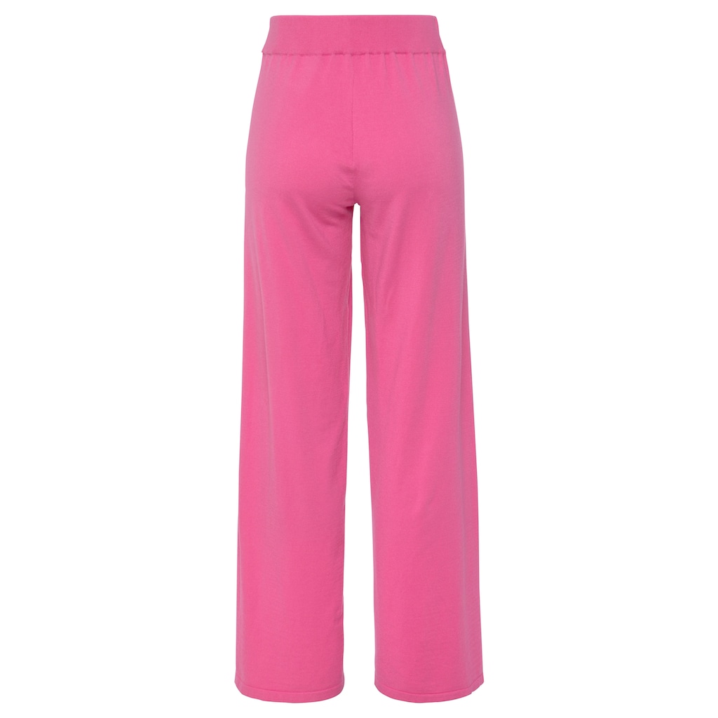 LASCANA Strickhose, mit weitem Bein, Loungewear