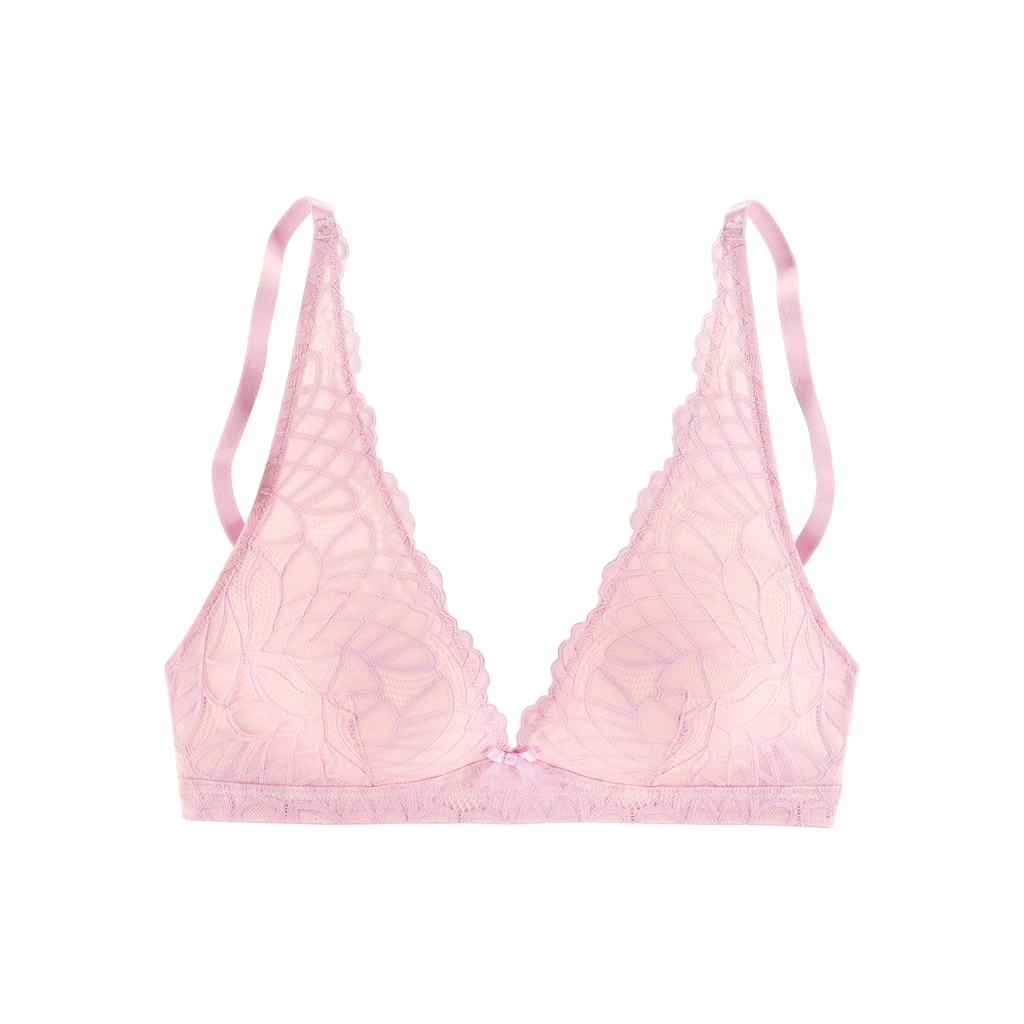 LASCANA Bralette-BH »Cara«, ohne Bügel im edlen High-Apex Design, sexy Dessous