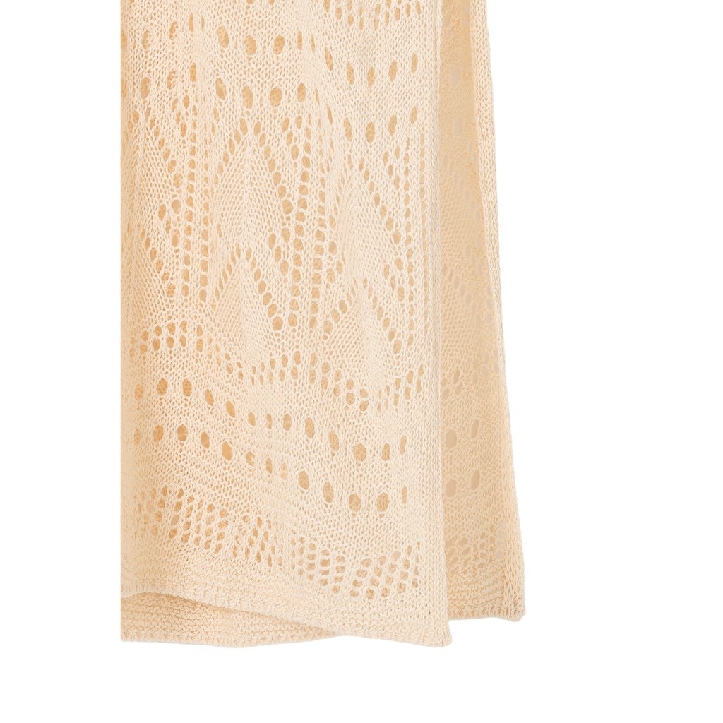 s.Oliver Strickkleid, in Maxilänge, leicht transparentes Strandkleid