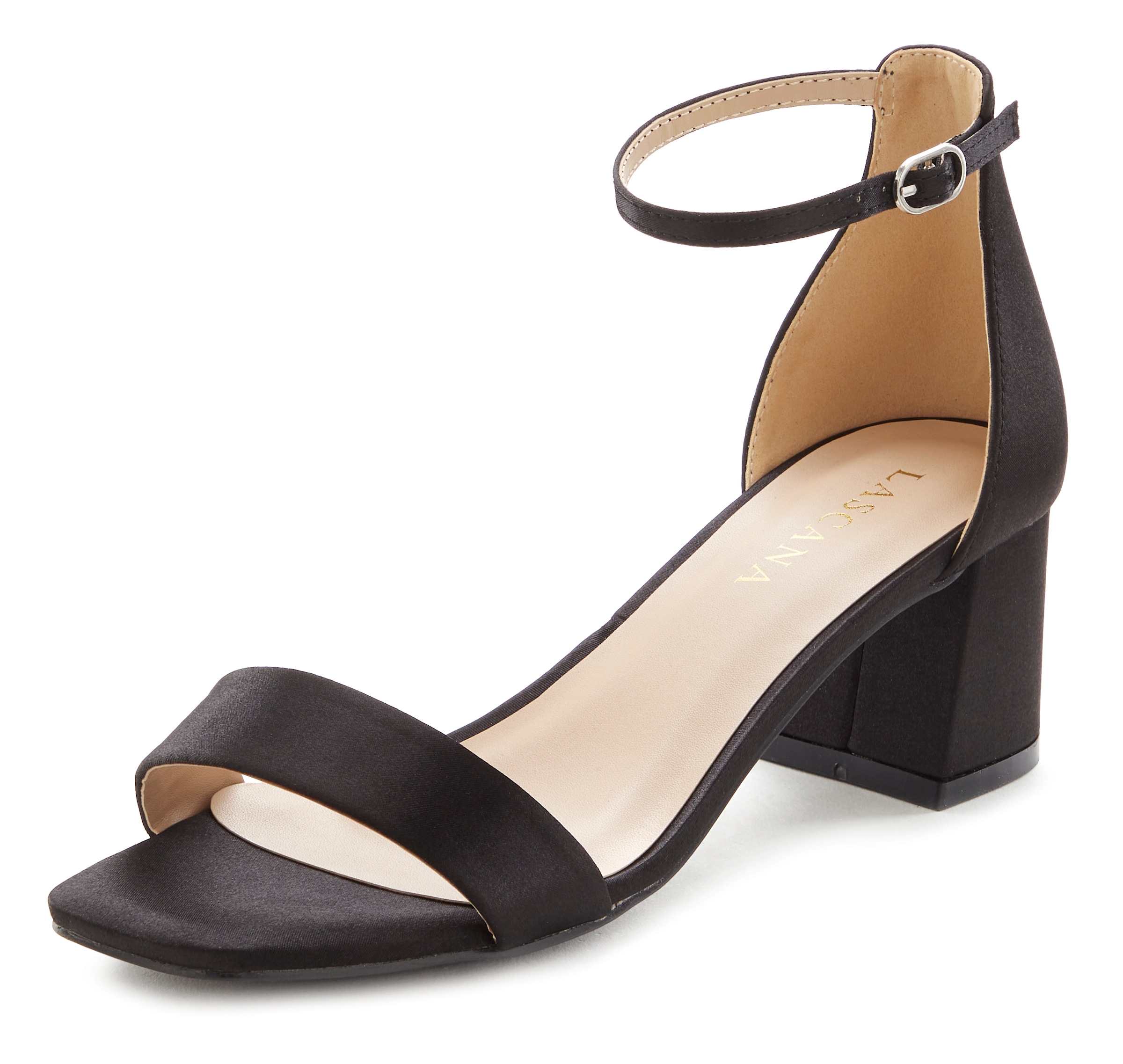 LASCANA Sandalette »Sommerschuh«, mit Blockabsatz, Sandale, Sommerschuh VEGAN