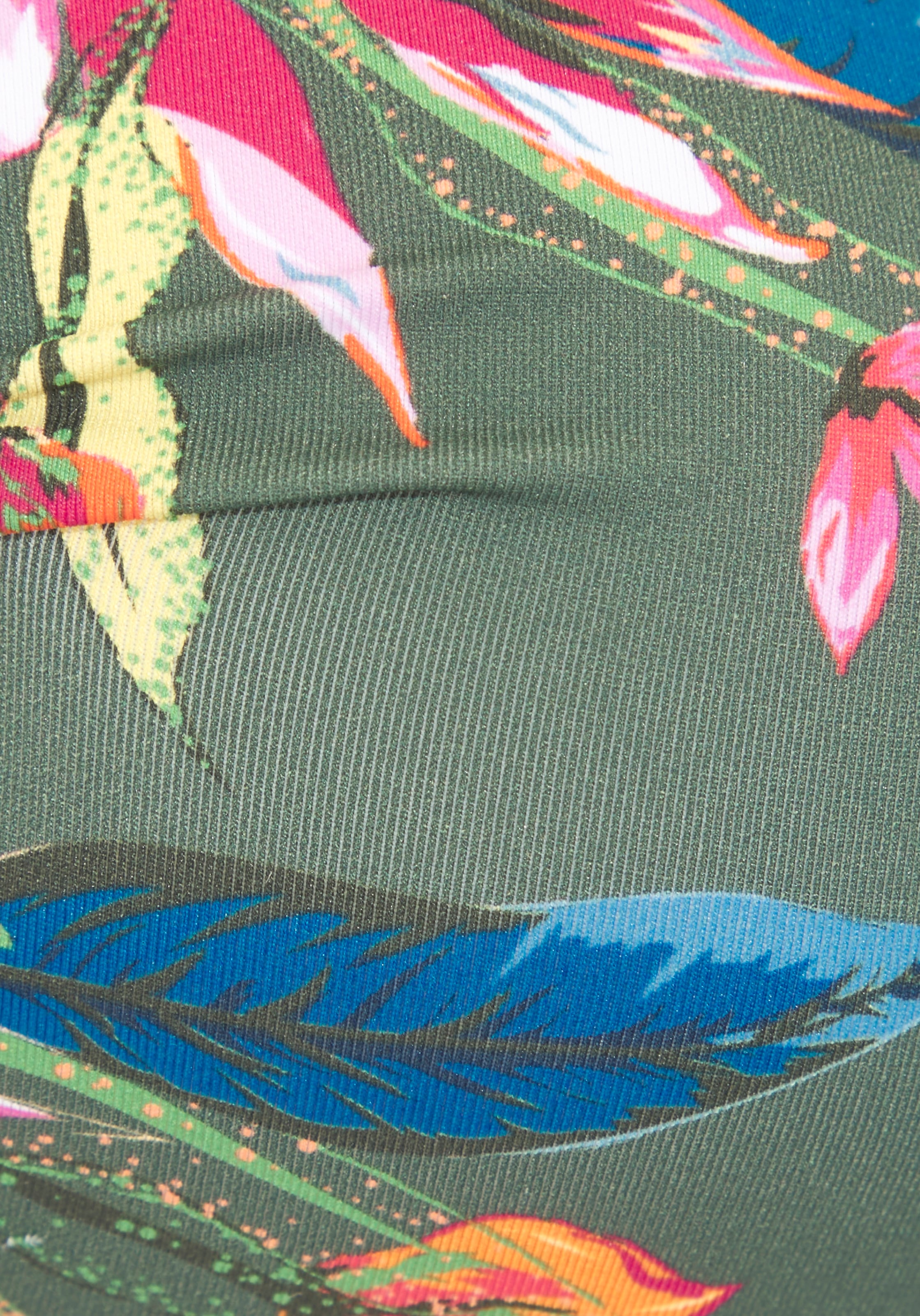 LASCANA Bügel-Bandeau-Bikini-Top »Malia« mit tropischem Print