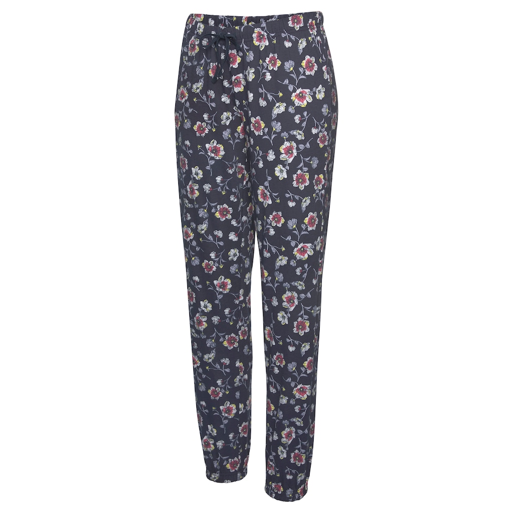 Vivance Dreams Pyjama, (2 tlg.), mit gemusterter Schlafhose