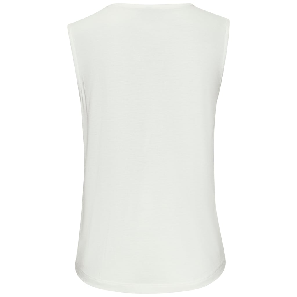 LASCANA Strandtop, mit Zierknöpfen, Sommertop, Basic