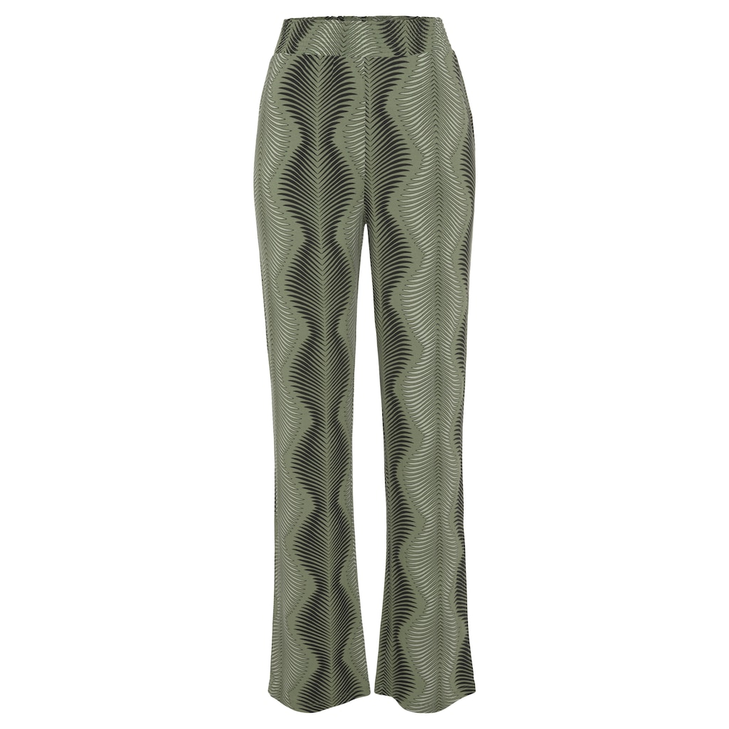 LASCANA Pyjamahose, mit graphischen Allover-Druck