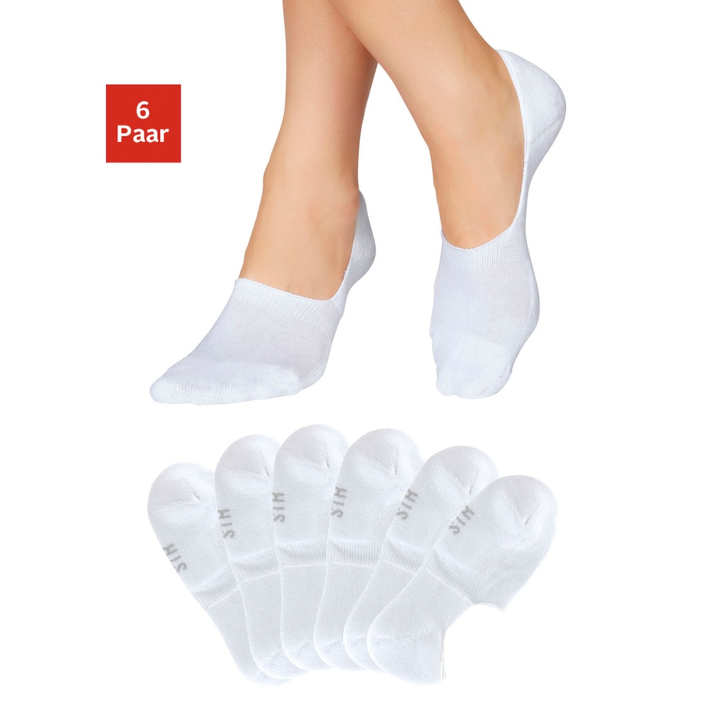 H.I.S Füsslinge, (Packung, 6 Paar), mit softem Frottee