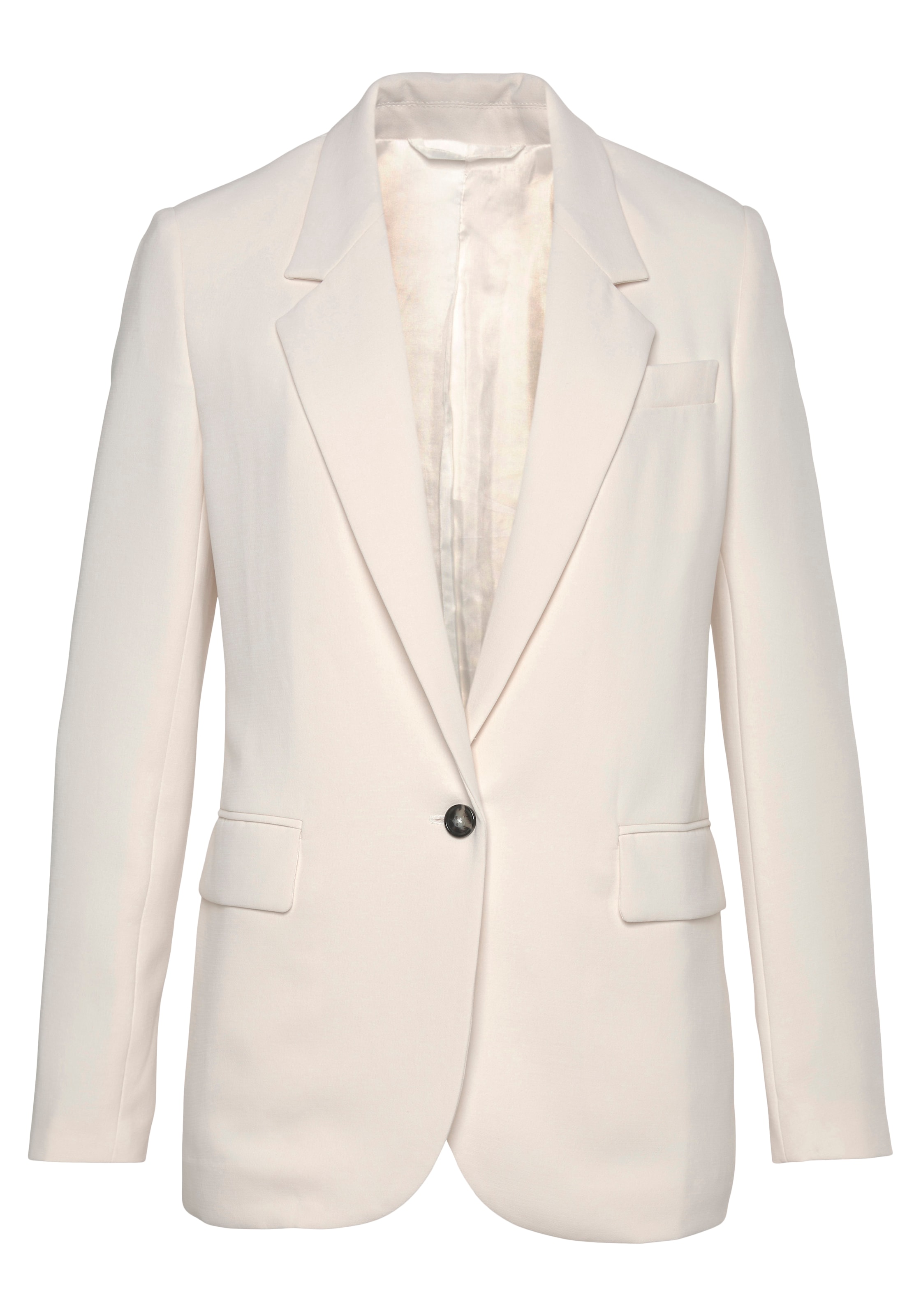 LASCANA Longblazer, mit Reverskragen und Schlitz hinten, Damenblazer, elegant-chic