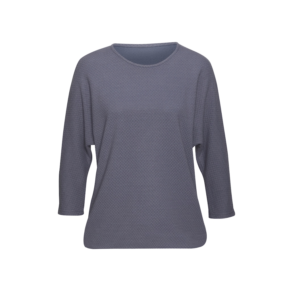 Vivance Langarmshirt »aus bügelfreier Strukturqualität«, mit Viskose