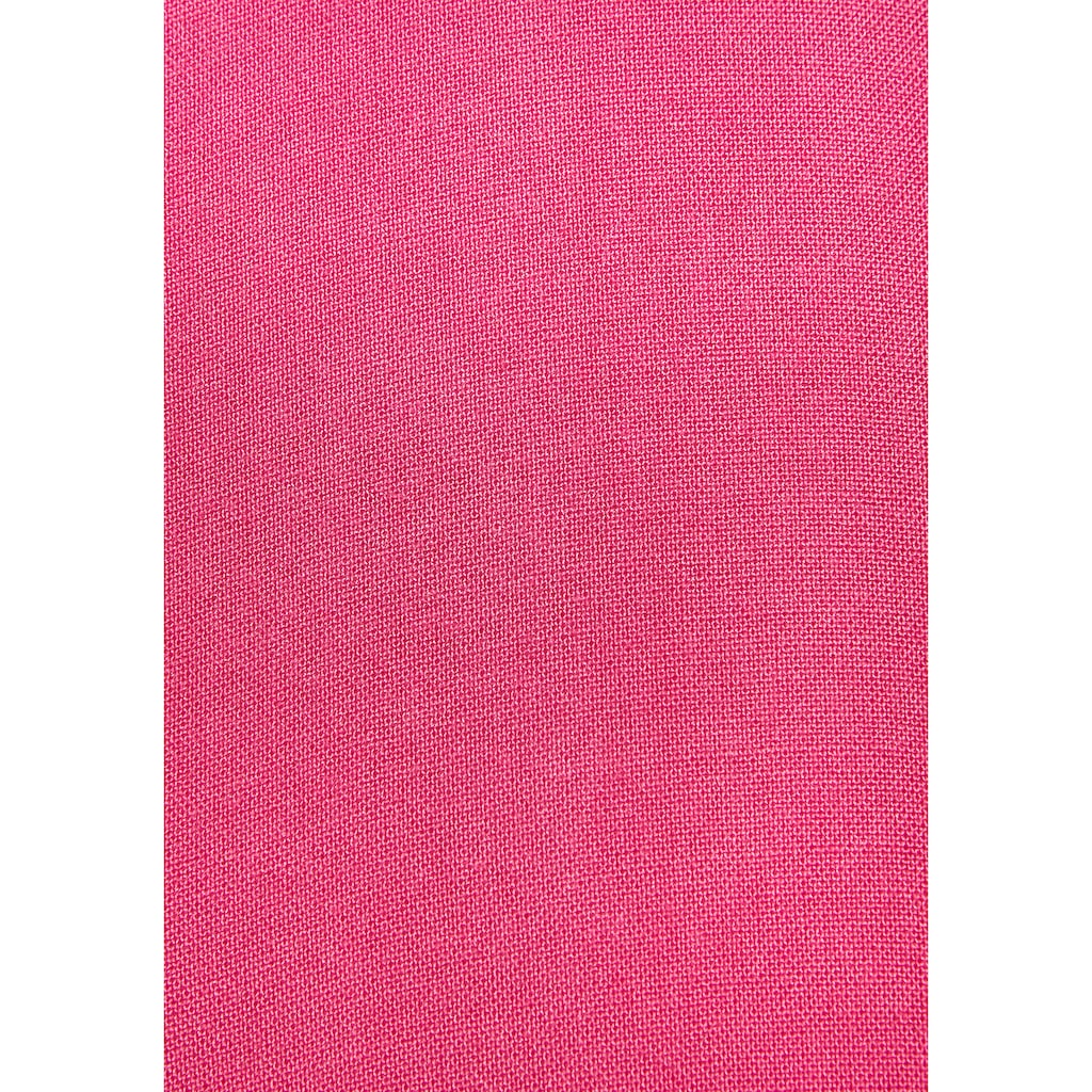 Vivance Sommerkleid, aus gewebter Viskose, Blusenkleid mit Knopfleiste und Hemdblusenkragen