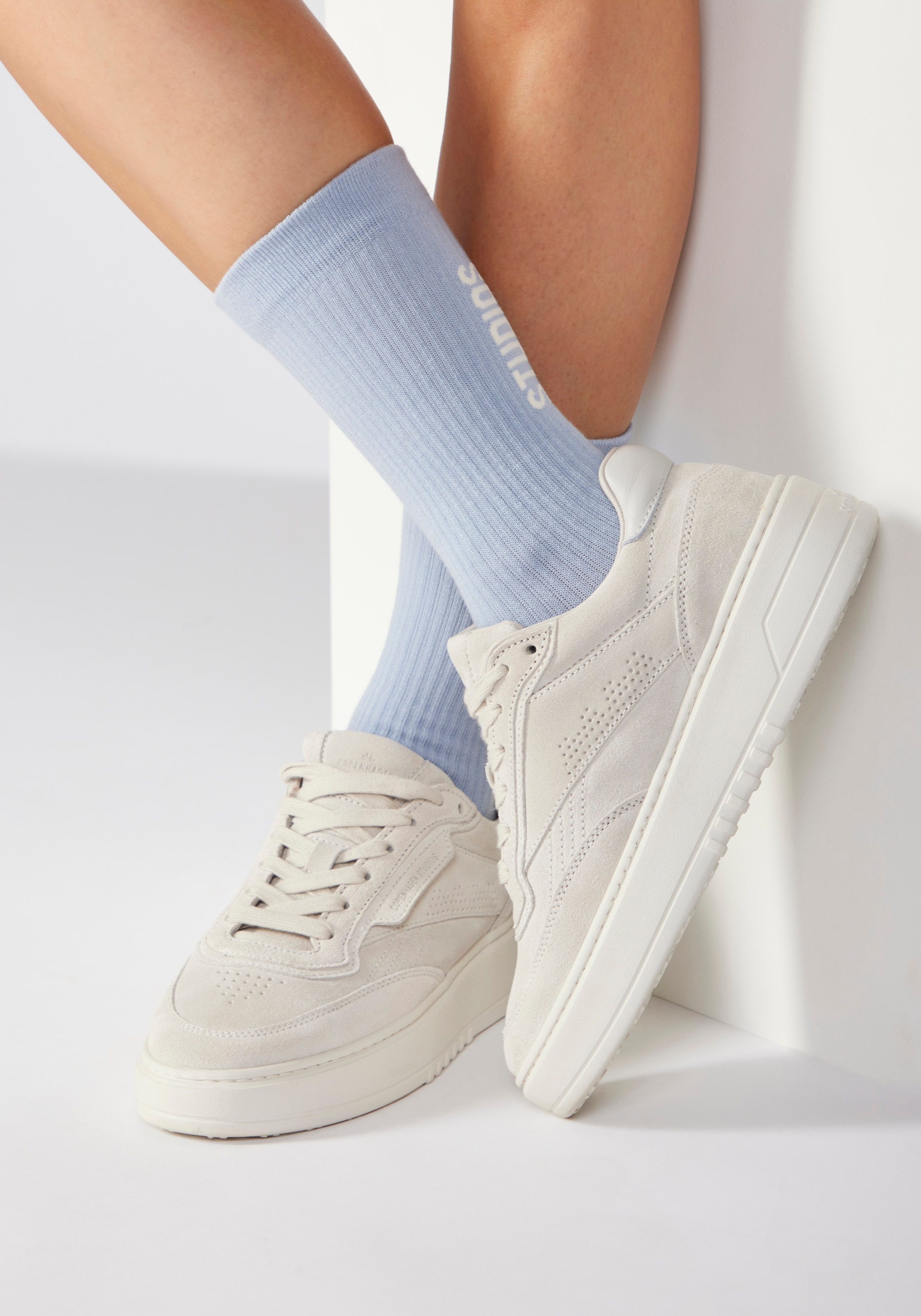 Copenhagen Studios Tennissocken Packung, 3 Stk. tlg. mit grossem Schriftzug