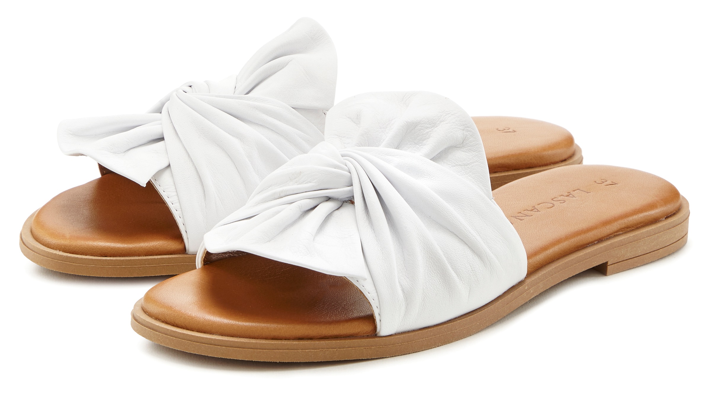 LASCANA Pantolette »Mule, Sandale, offener Schuh« aus Leder