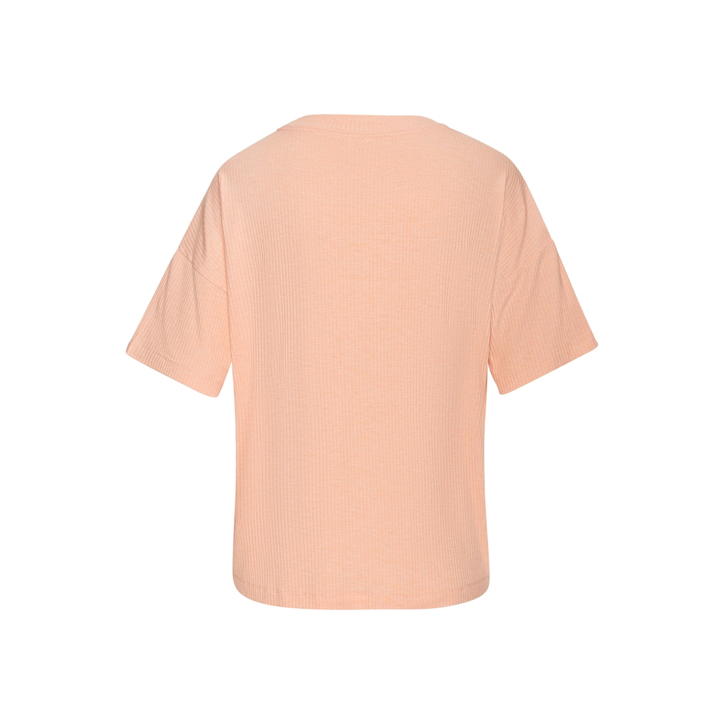 s.Oliver Pyjamaoberteil, in elastischer Rippware