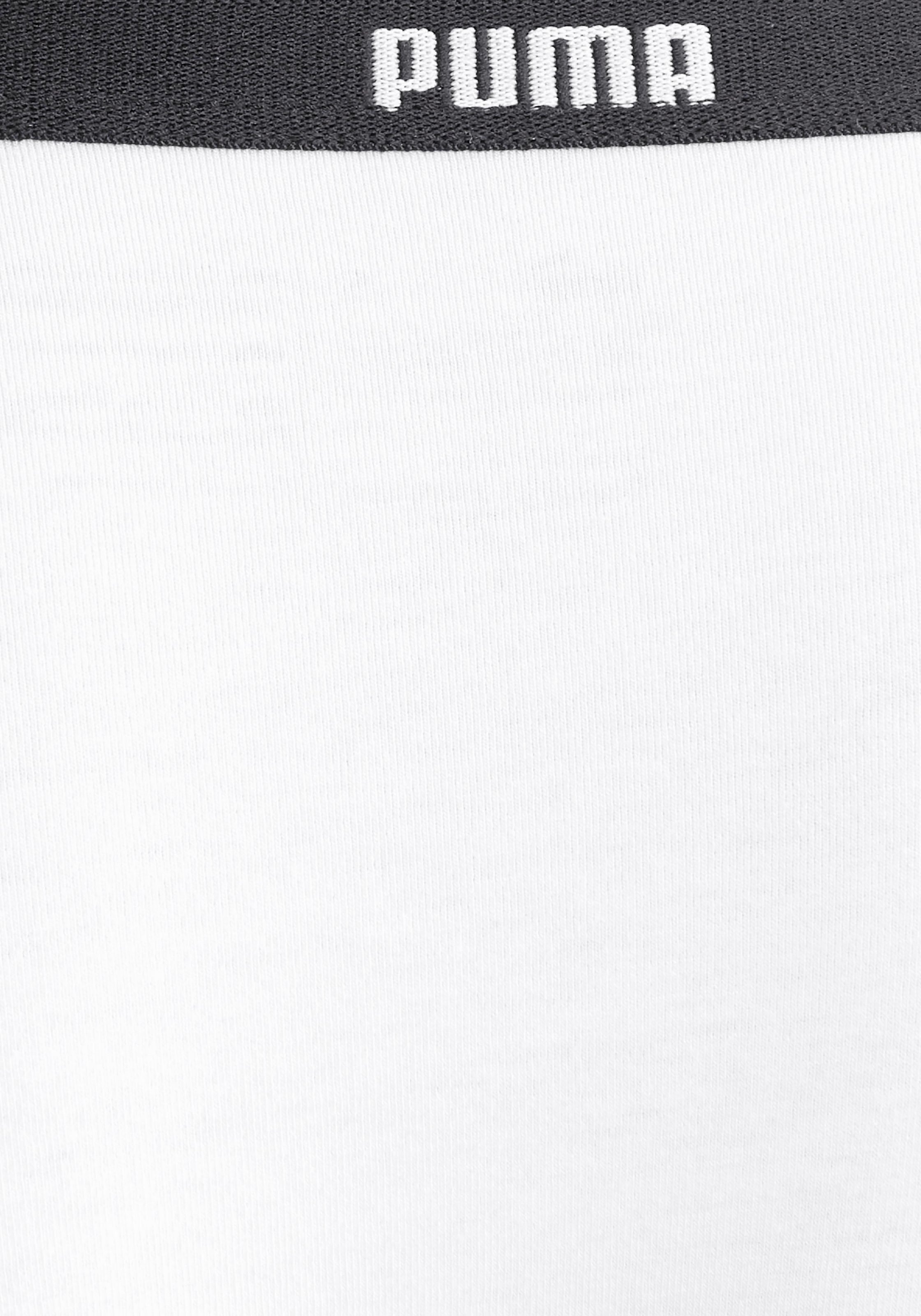 PUMA Bikinislip »Iconic« Packung, 2er-Pack,  mit schmalem Logo-Webbündchen