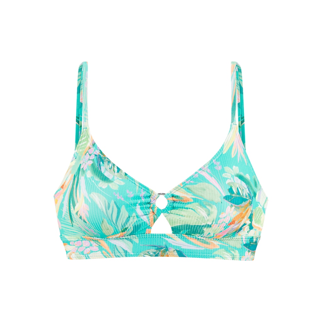 Venice Beach Triangel-Bikini-Top »Sandra«, in modischer, leicht glänzender Rippware