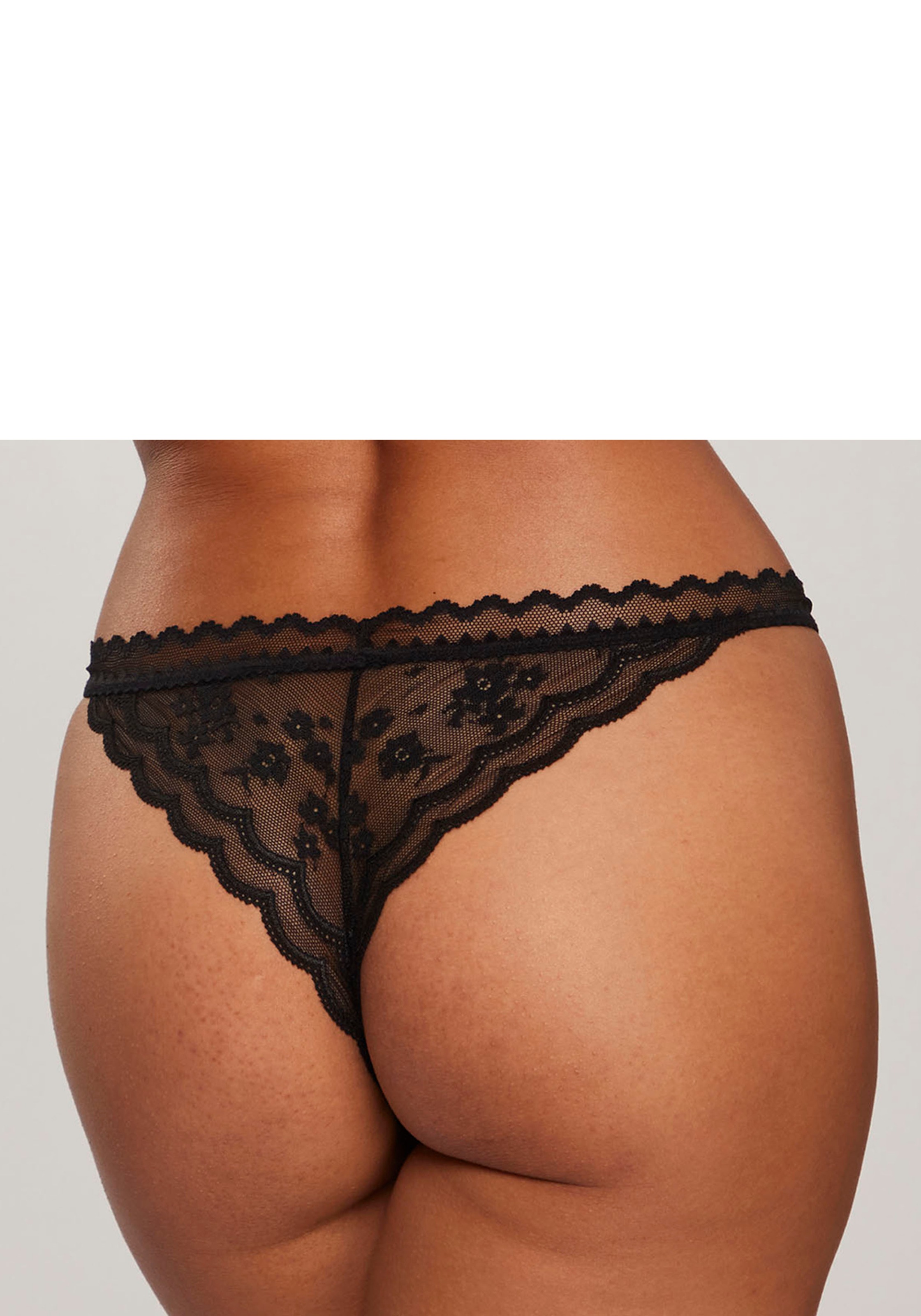 LASCANA Tanga »Fina«, aus zarter, blumiger Spitze