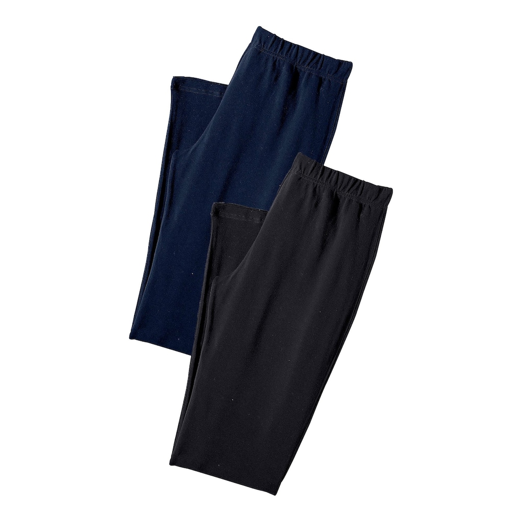 Vivance active Caprileggings, (2er-Pack), mit Gummibund, Loungewear