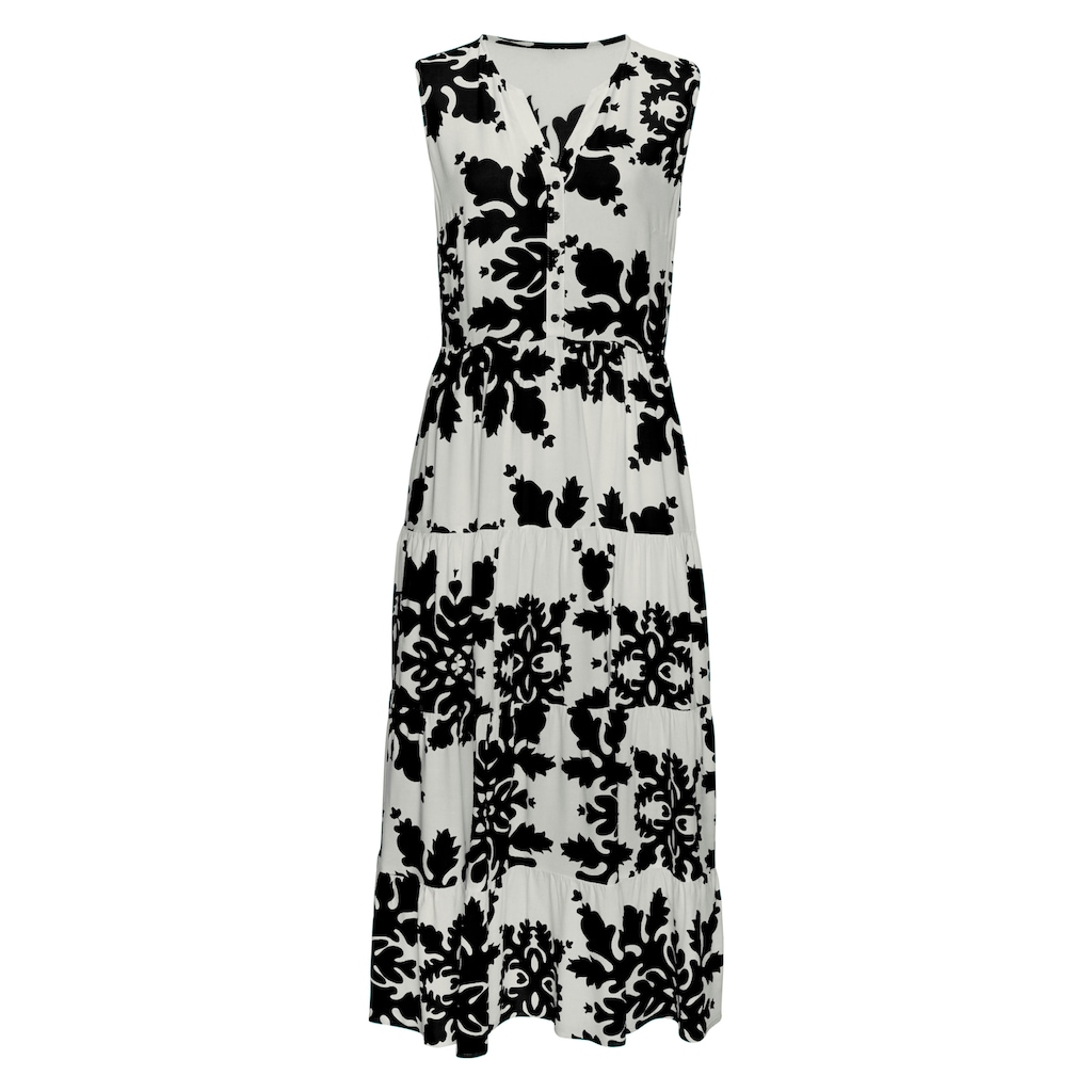 Vivance Maxikleid, mit Volants, Sommerkleid