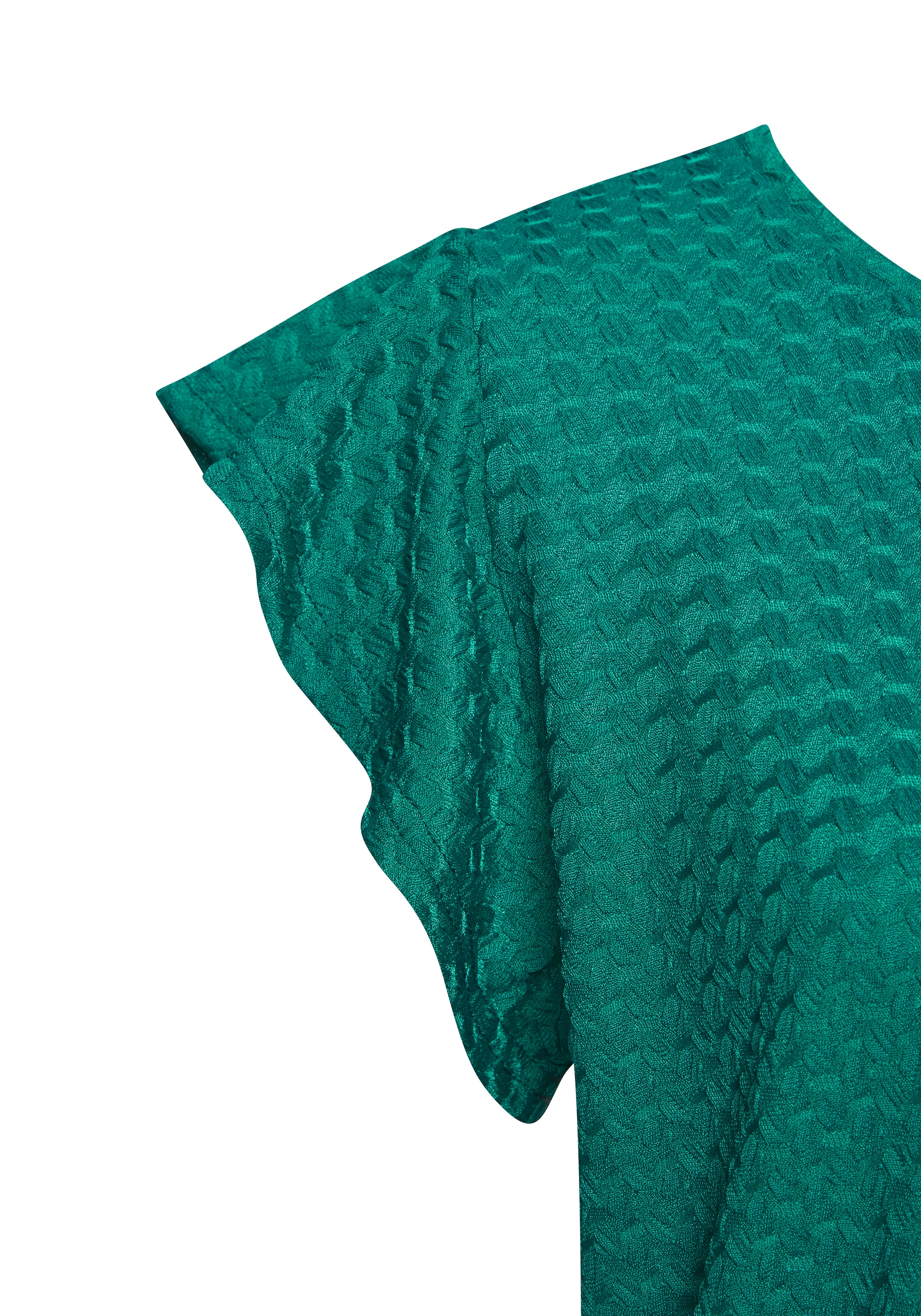 LASCANA T-shirt »mit modischer Struktur« t-shirt estival en polyester infroissable