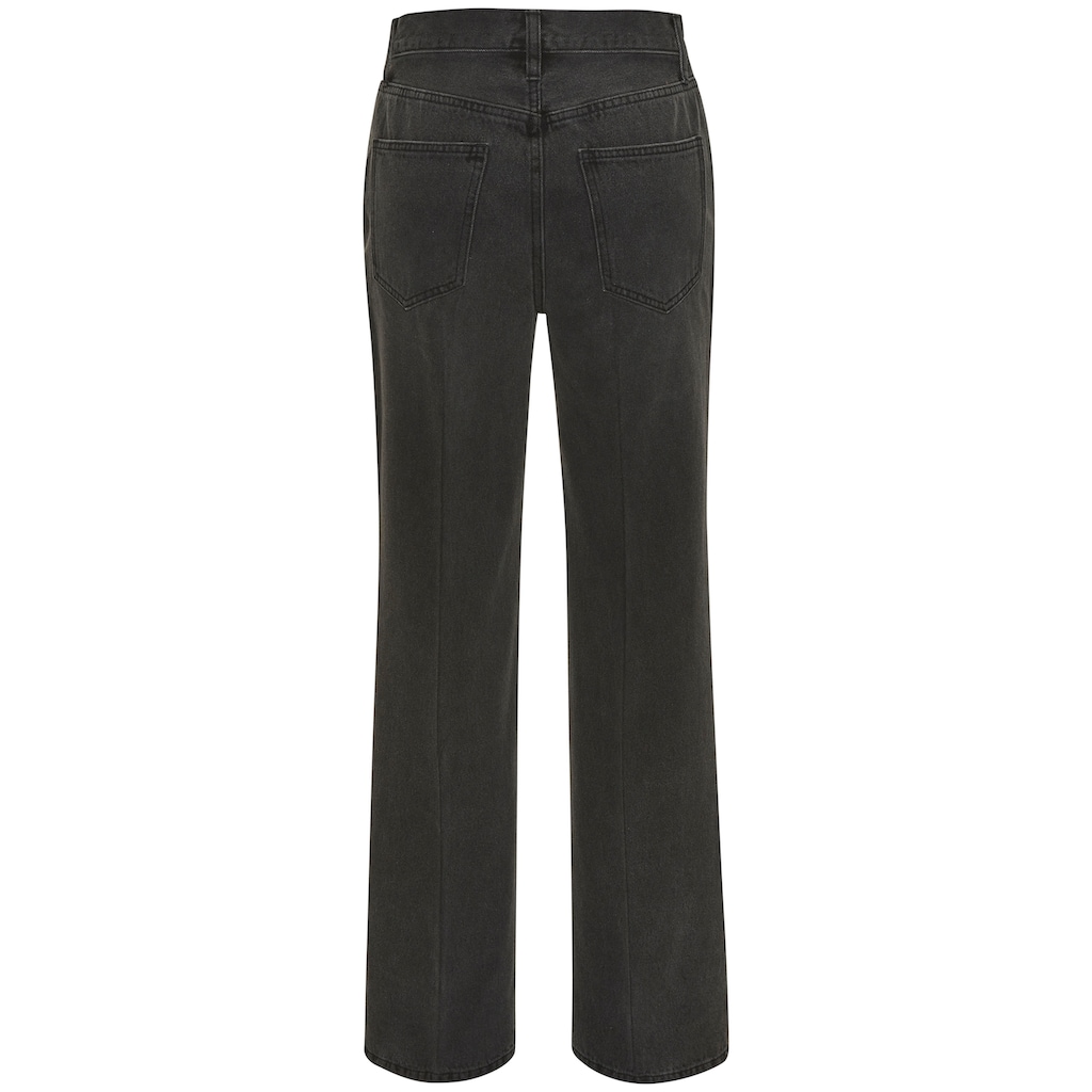 LASCANA Weite Jeans, mit hohem Bund und 5-Pocket-Style, Wide-Leg Jeans