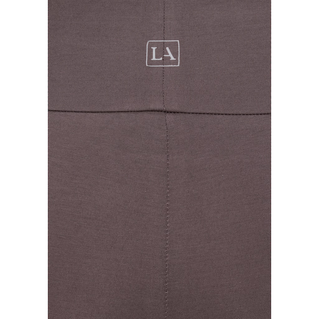 LASCANA Leggings, mit breitem Bündchen