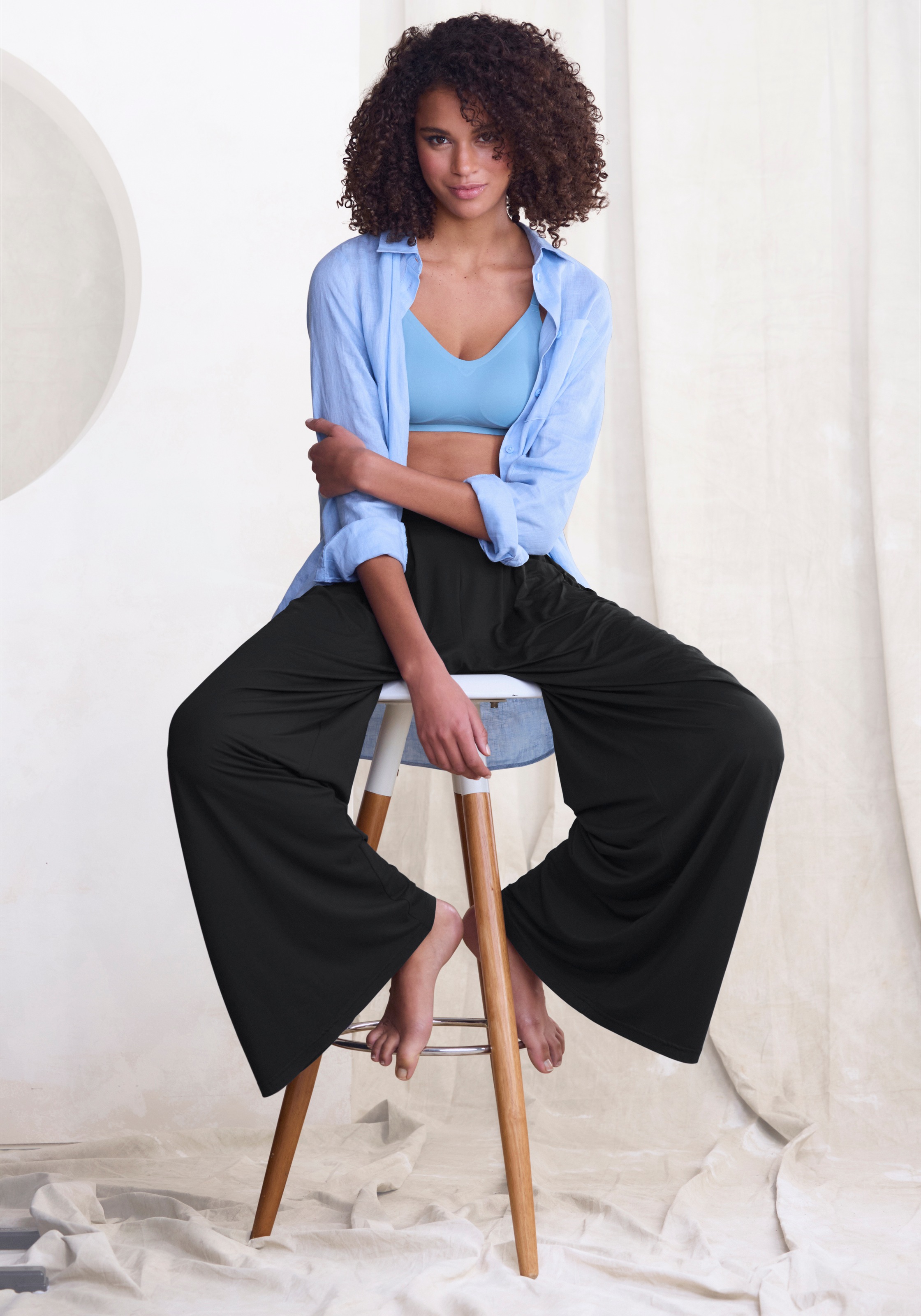 LASCANA Pantalon à enfiler »Extra Weit«  avec jambes extra larges