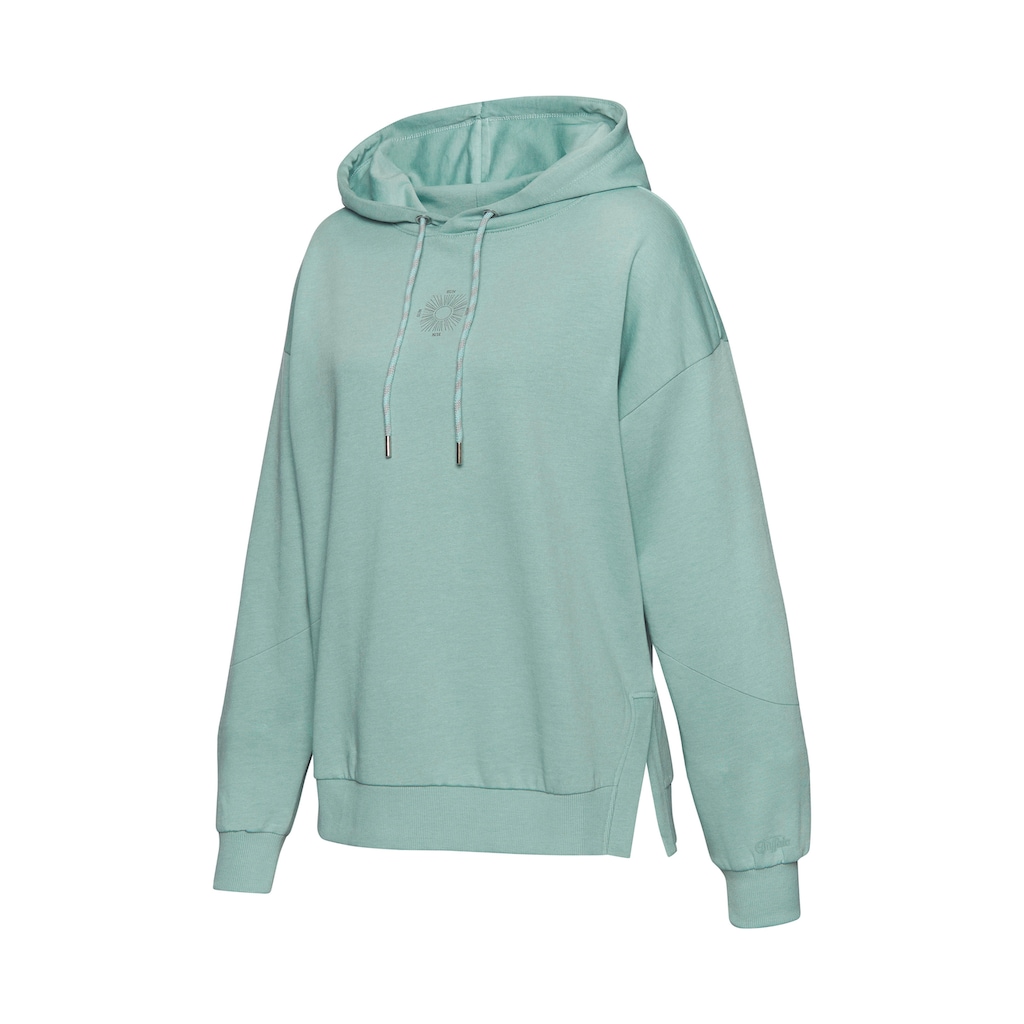 Buffalo Hoodie, Kapuzensweatshirt mit grossem Rückenprint- mit Glanz-Effekt, Loungewear