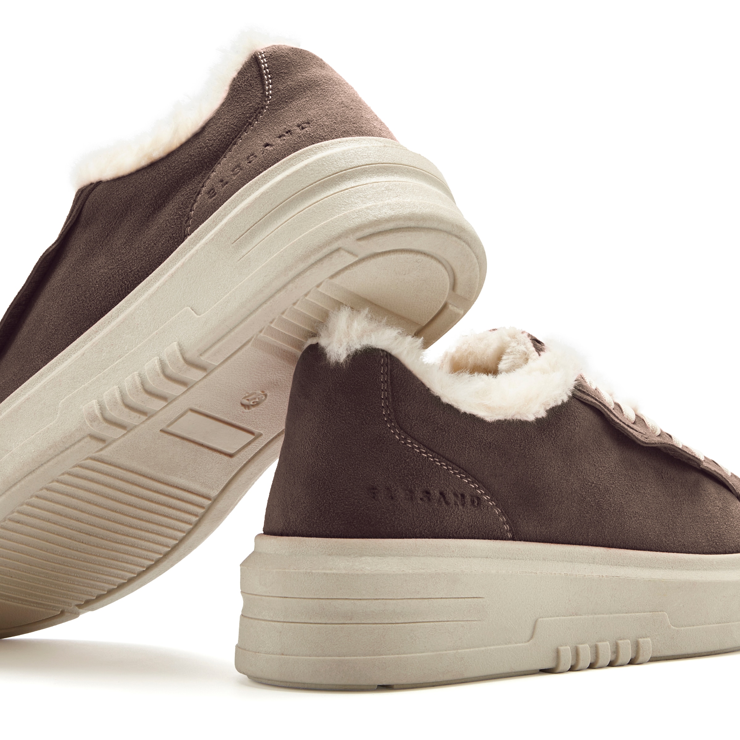 Elbsand Sneakers »Schnürschuh, Turnschuh, Schnürhalbschuh, Freizeitschuh, Ledersneaker«  NOUVEAU en cuir avec doublure chaude douillette et semelle plateforme