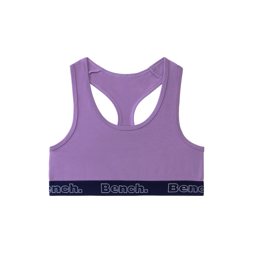 Bench. Bustier, mit kontrastfarbigem Bündchen und Racerback