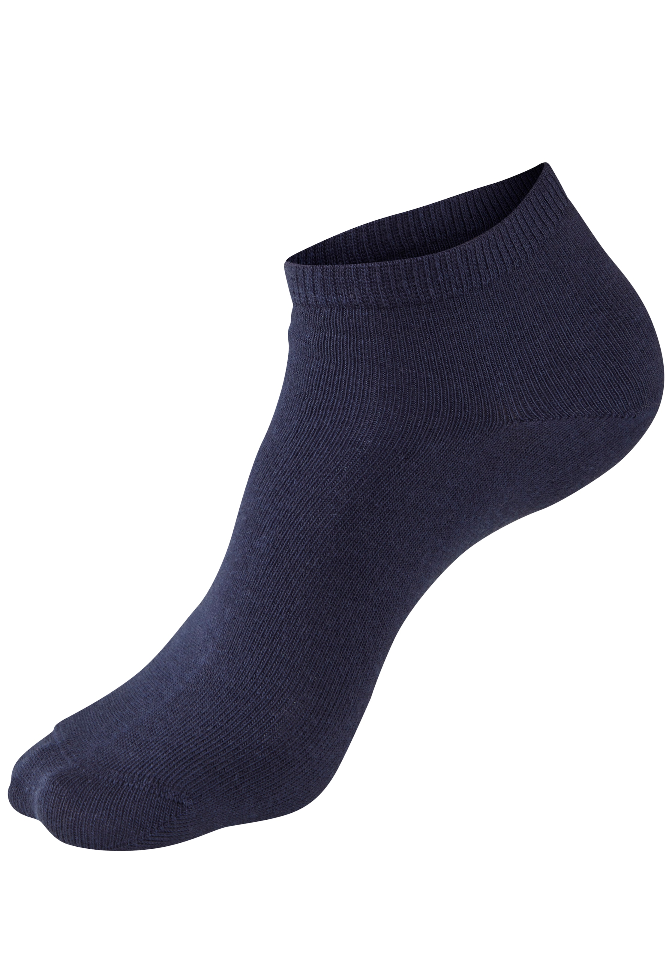 H.I.S Kurzsocken »Damen Sport Basic Socken, Laufsocken ohne Frottee« Packung, Grosspackung, 10 Paar tlg. mit verstärkter Ferse und Spitze