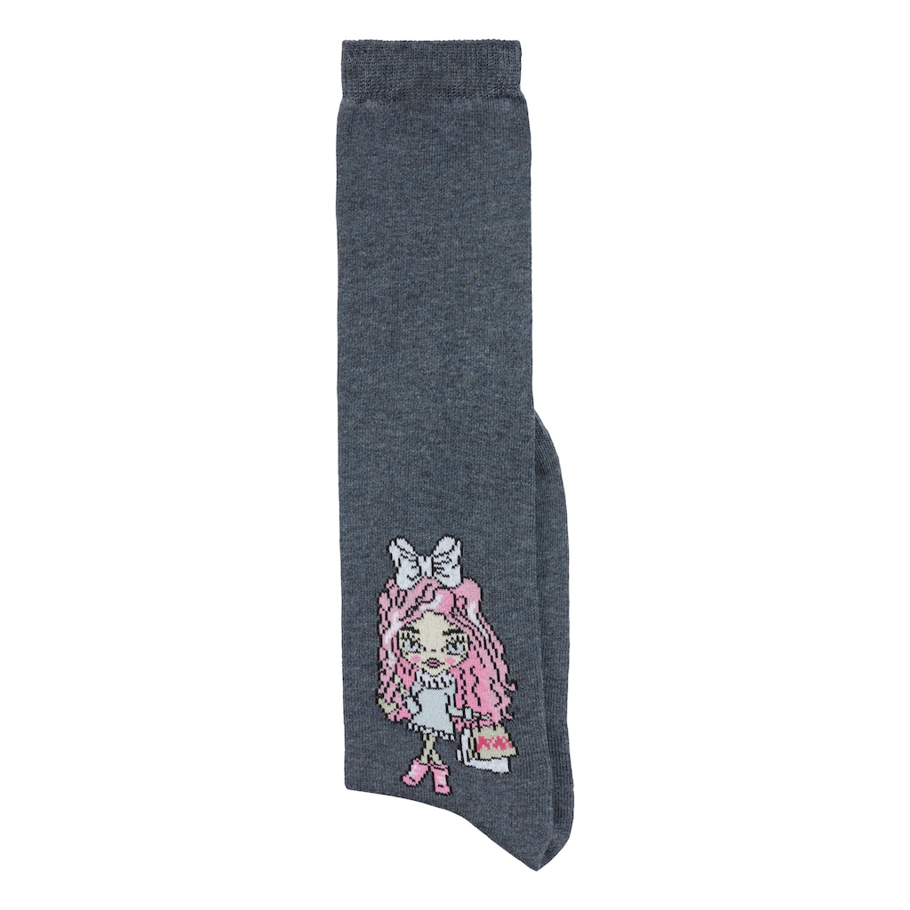 H.I.S Kniestrümpfe, (Packung, 5 Paar), mit eingestricktem Motiv